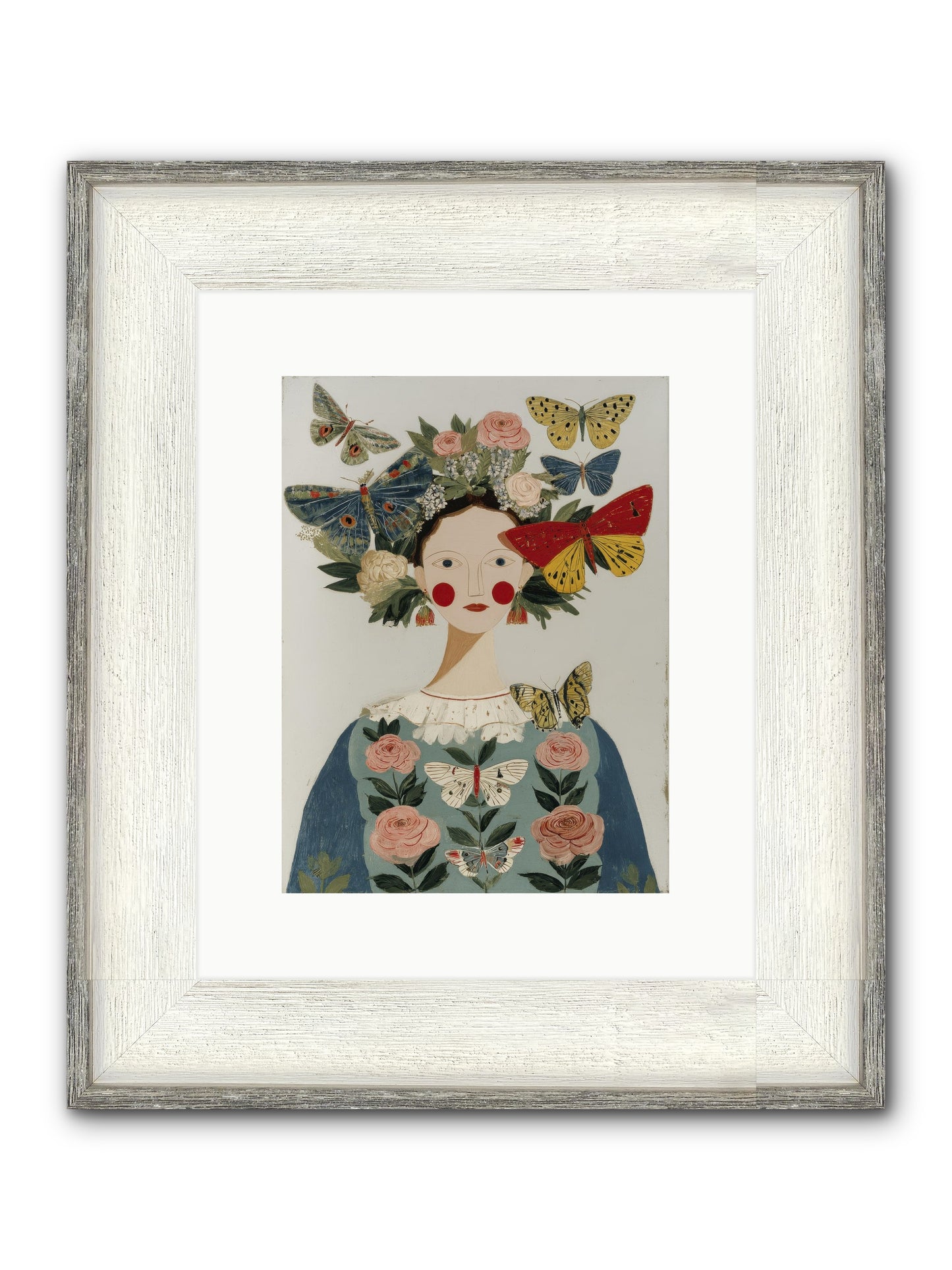 Wandering Season Framed Print - Driftwood White 9x12