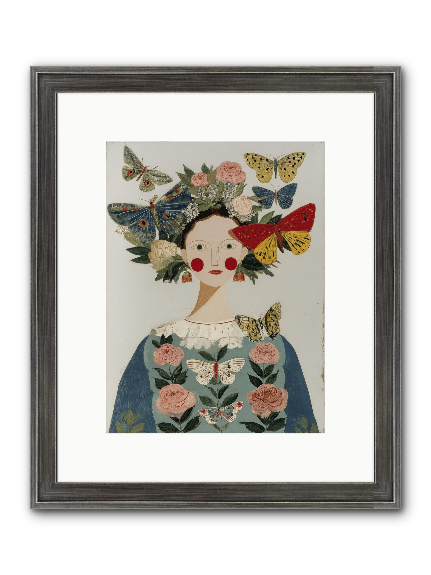 Wandering Season Framed Print - Slimwoods Black/Silver 9x12