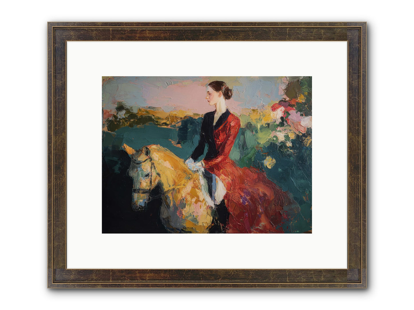 Wandering The Hedgerows Framed Print - Slimwoods Black/Gold 12x9