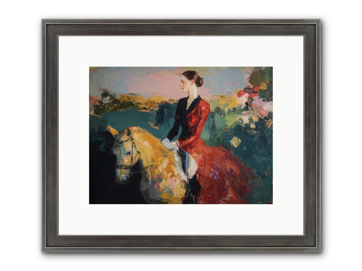 Wandering The Hedgerows Framed Print - Slimwoods Black/Silver 12x9
