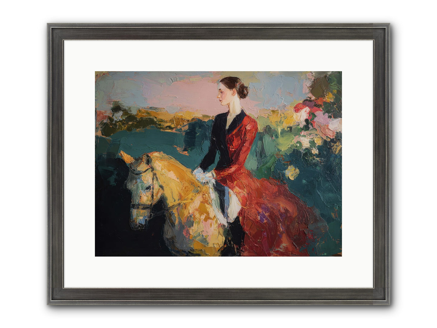 Wandering The Hedgerows Framed Print - Slimwoods Black/Silver 16x12