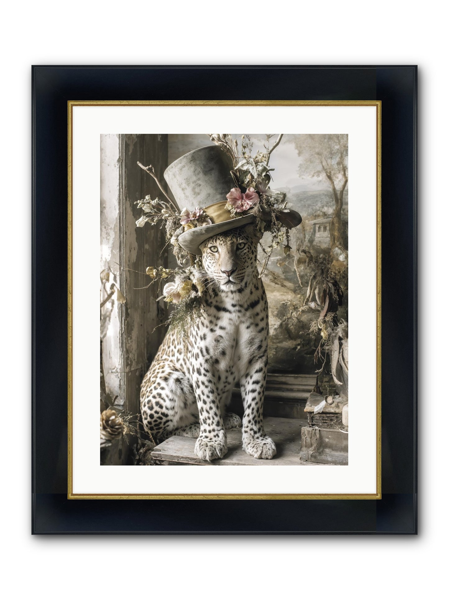 Wanderlust Framed Print - Wide Black w/Gold 18x24