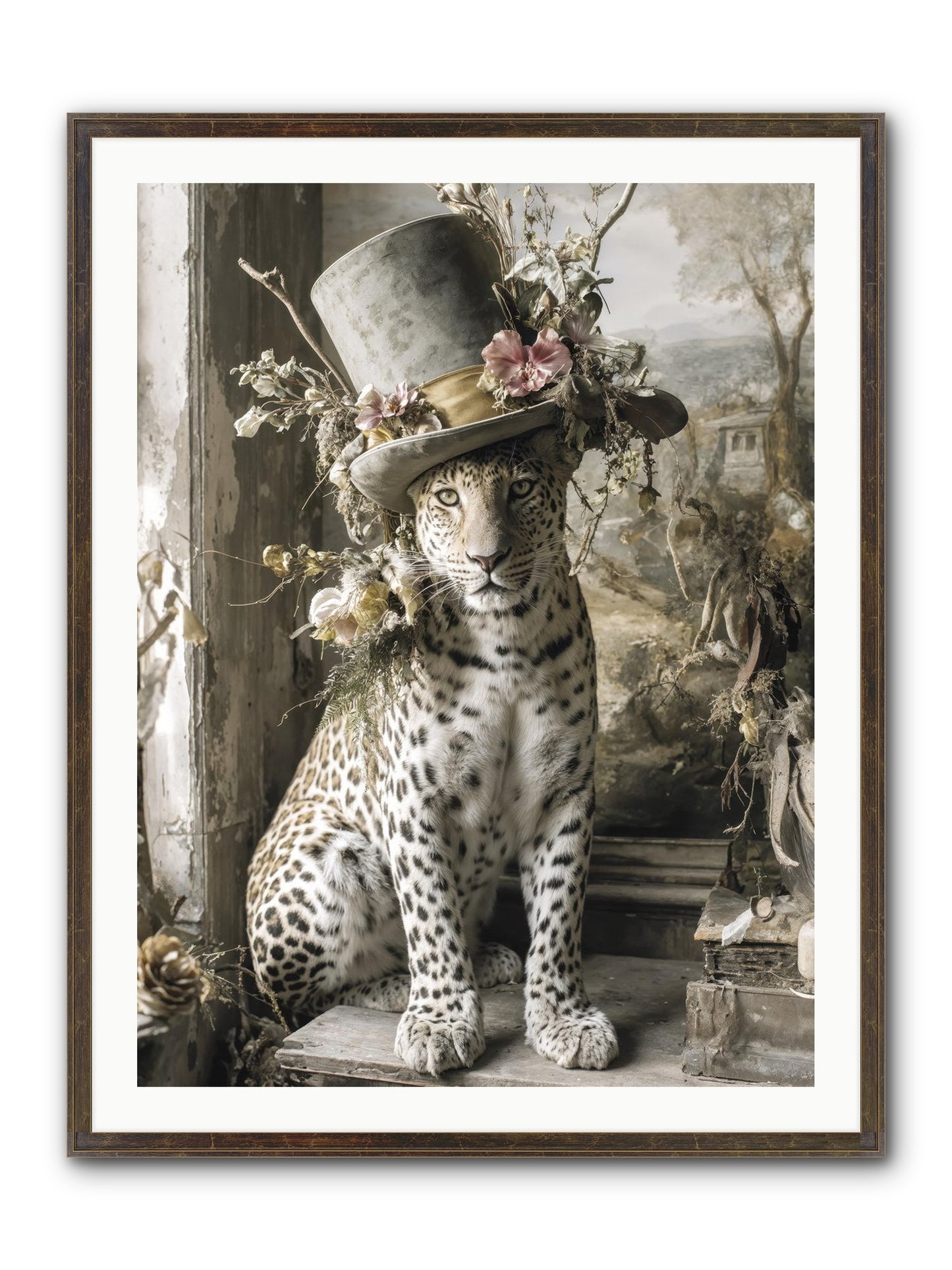 Wanderlust Framed Print - Slimwoods Black/Gold 30x40