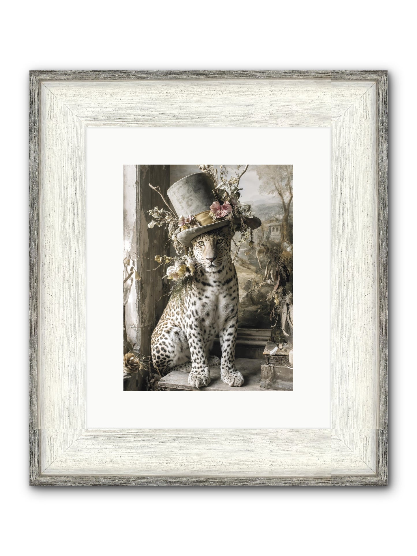 Wanderlust Framed Print - Driftwood White 9x12