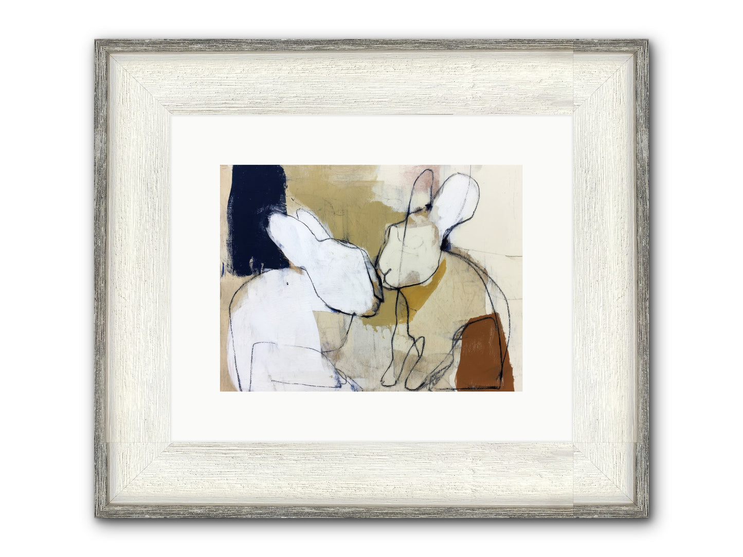 Wanderlust Waltz Framed Print - Driftwood White 12x9