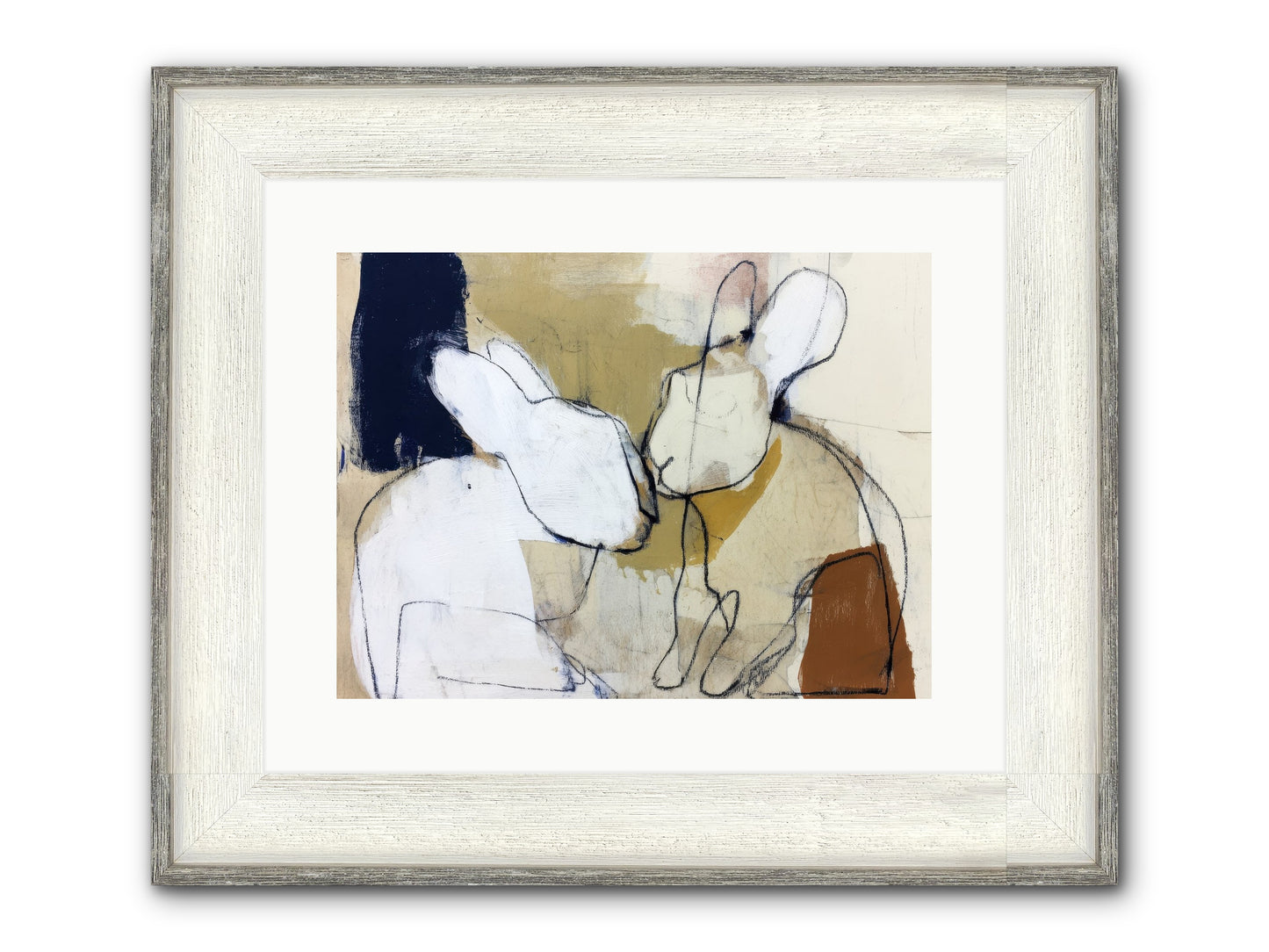 Wanderlust Waltz Framed Print - Driftwood White 16x12