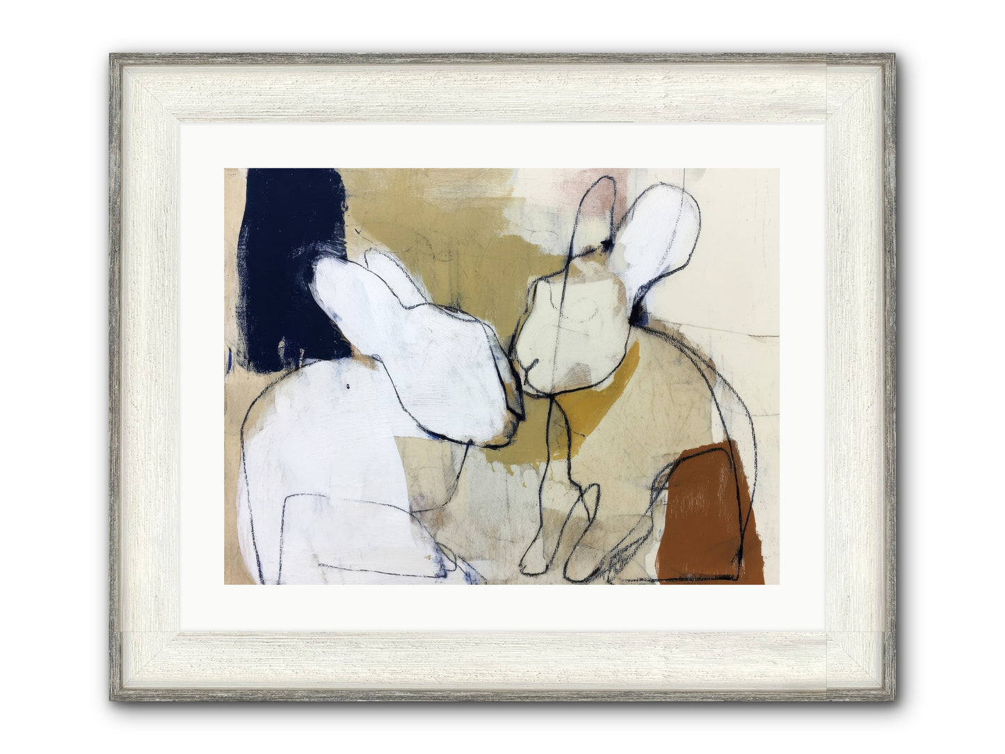 Wanderlust Waltz Framed Print - Driftwood White 24x18