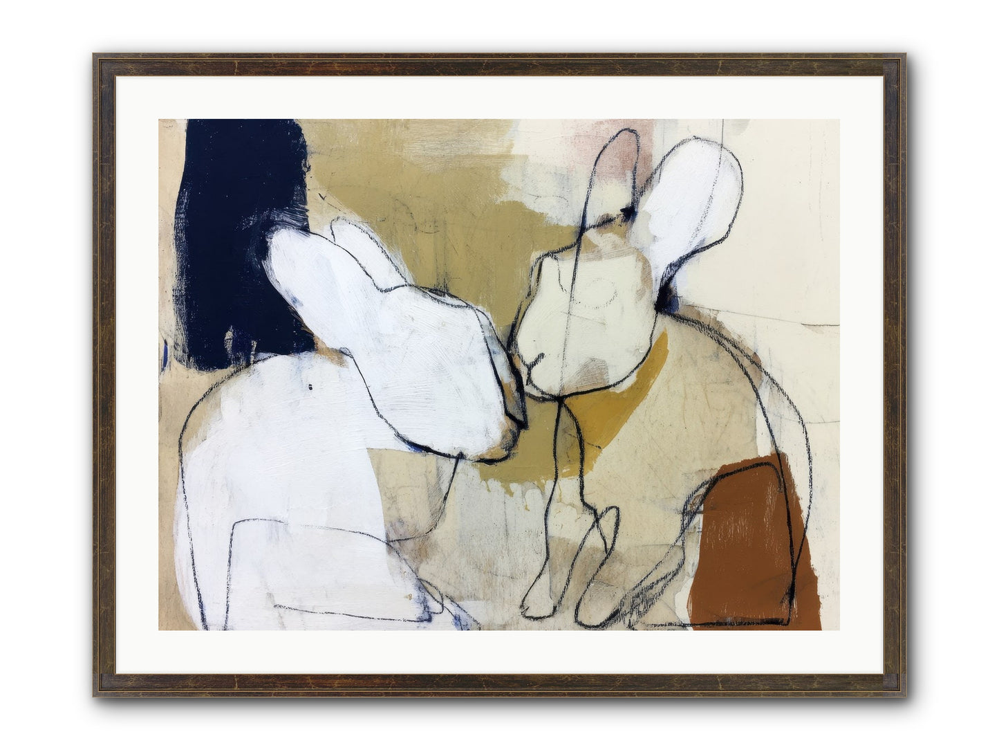 Wanderlust Waltz Framed Print - Slimwoods Black/Gold 32x24