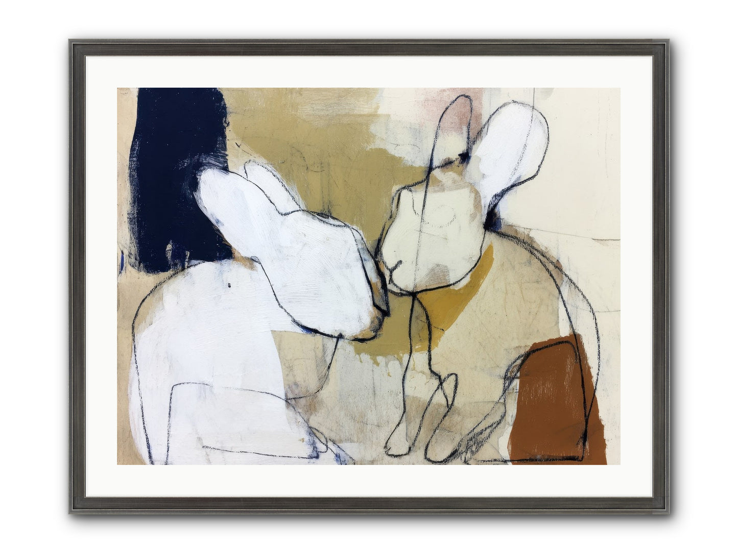 Wanderlust Waltz Framed Print - Slimwoods Black/Silver 32x24