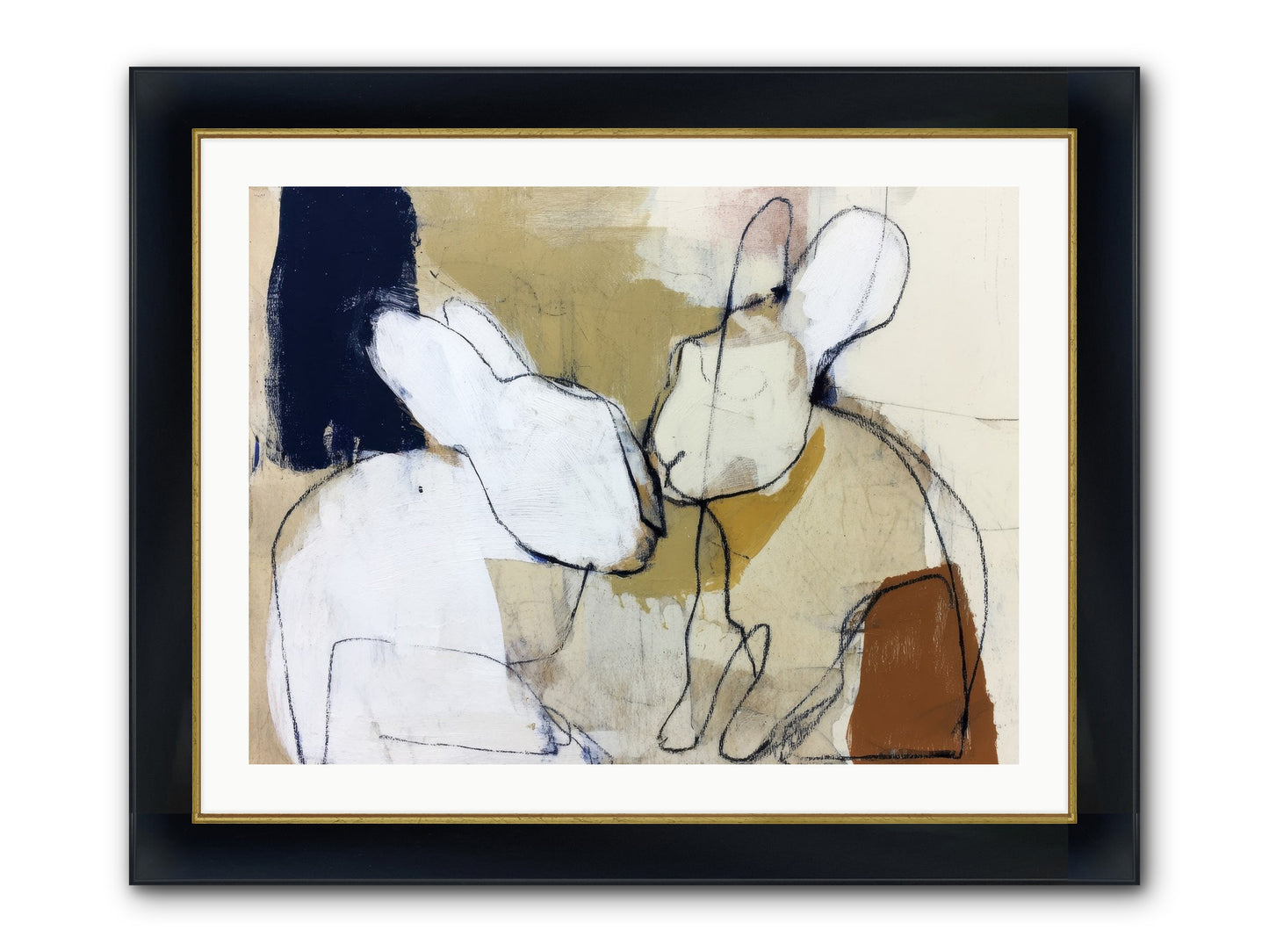 Wanderlust Waltz Framed Print - Wide Black w/Gold 32x24