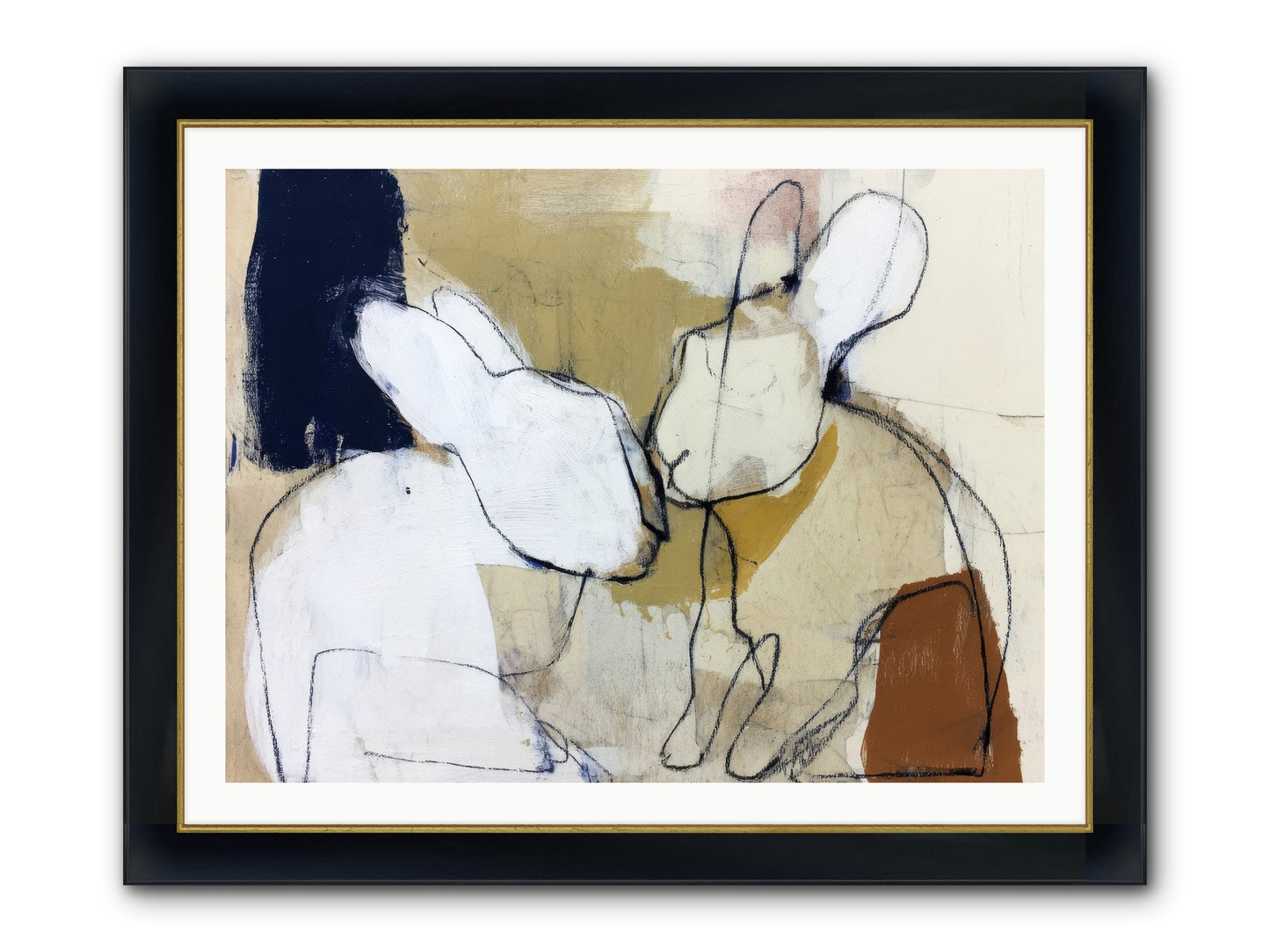 Wanderlust Waltz Framed Print - Wide Black w/Gold 40x30