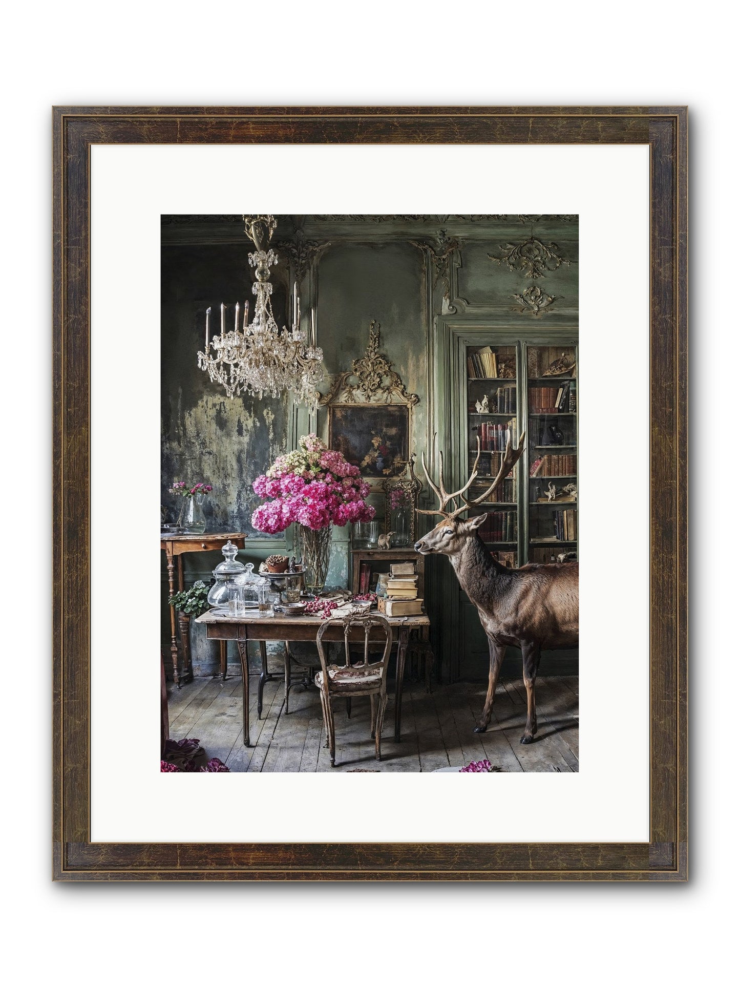 Wanderlust Wins Framed Print - Slimwoods Black/Gold 12x16