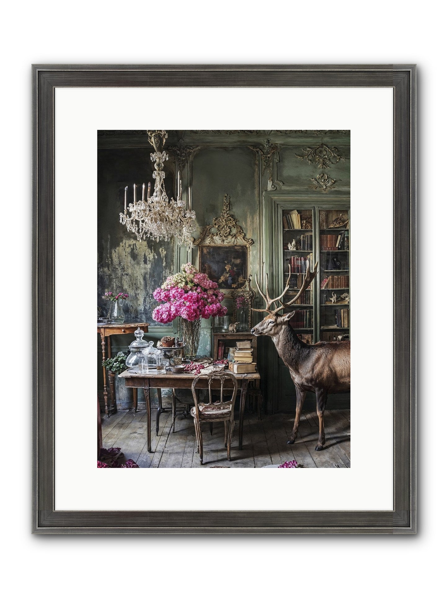 Wanderlust Wins Framed Print - Slimwoods Black/Silver 12x16