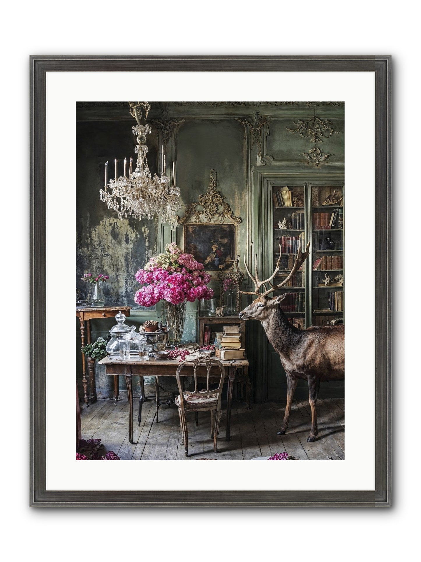 Wanderlust Wins Framed Print - Slimwoods Black/Silver 18x24