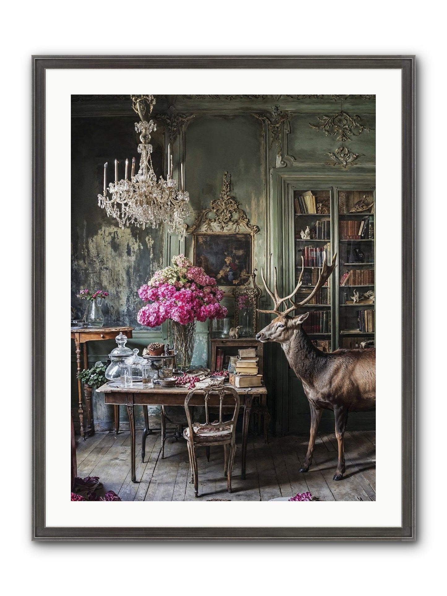 Wanderlust Wins Framed Print - Slimwoods Black/Silver 24x32