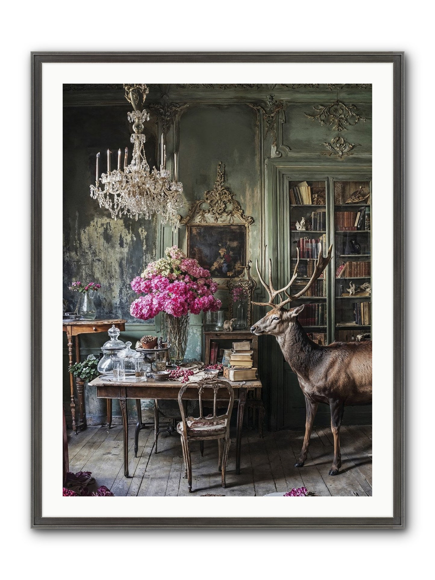 Wanderlust Wins Framed Print - Slimwoods Black/Silver 30x40