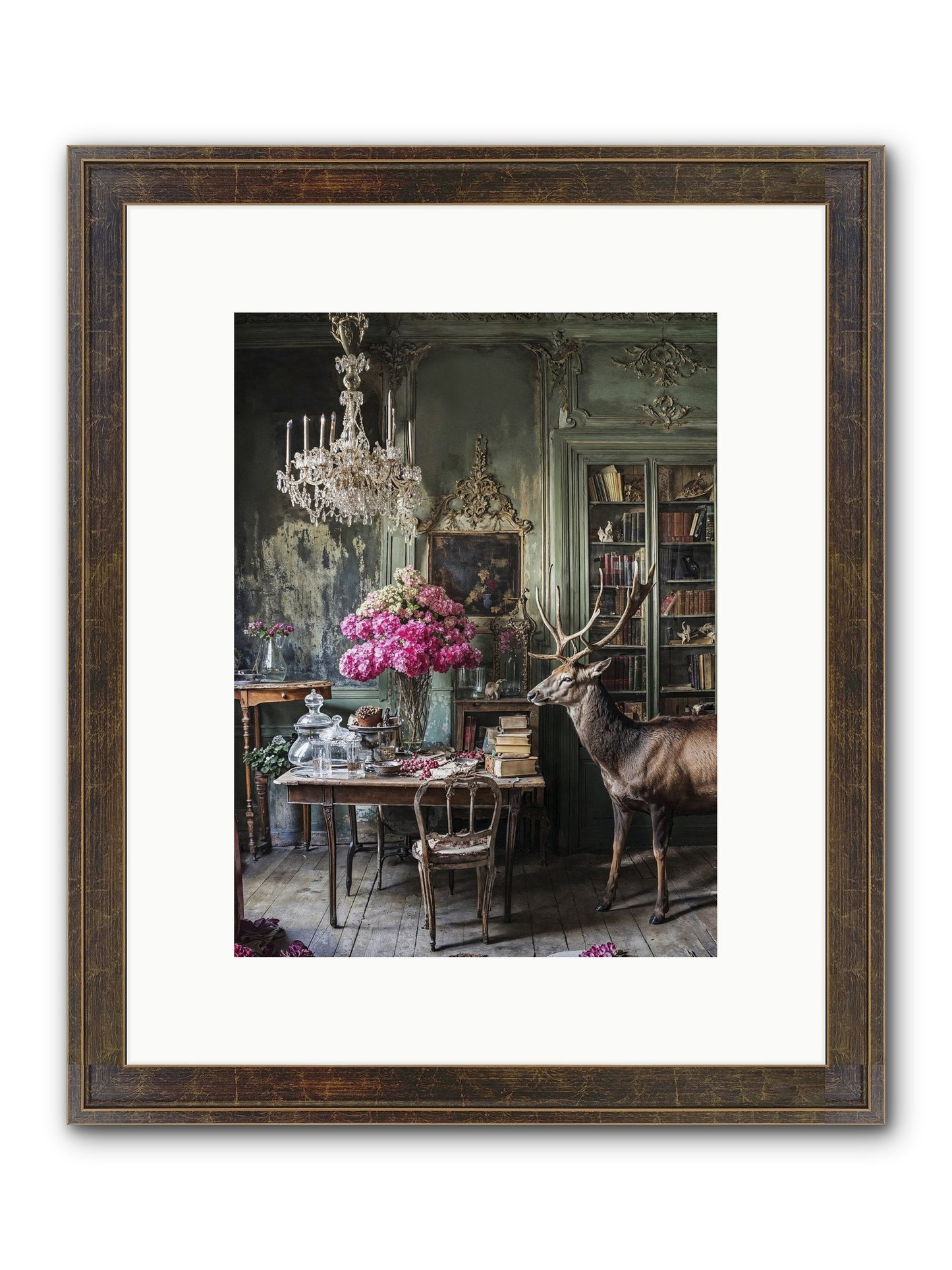 Wanderlust Wins Framed Print - Slimwoods Black/Gold 9x12