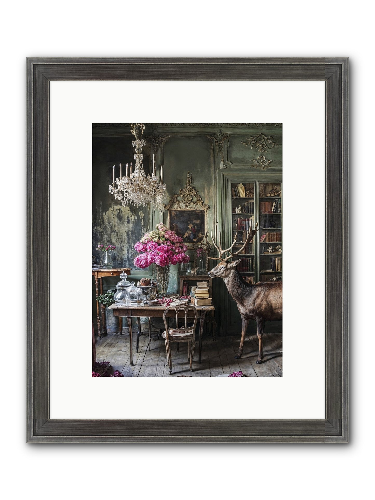Wanderlust Wins Framed Print - Slimwoods Black/Silver 9x12