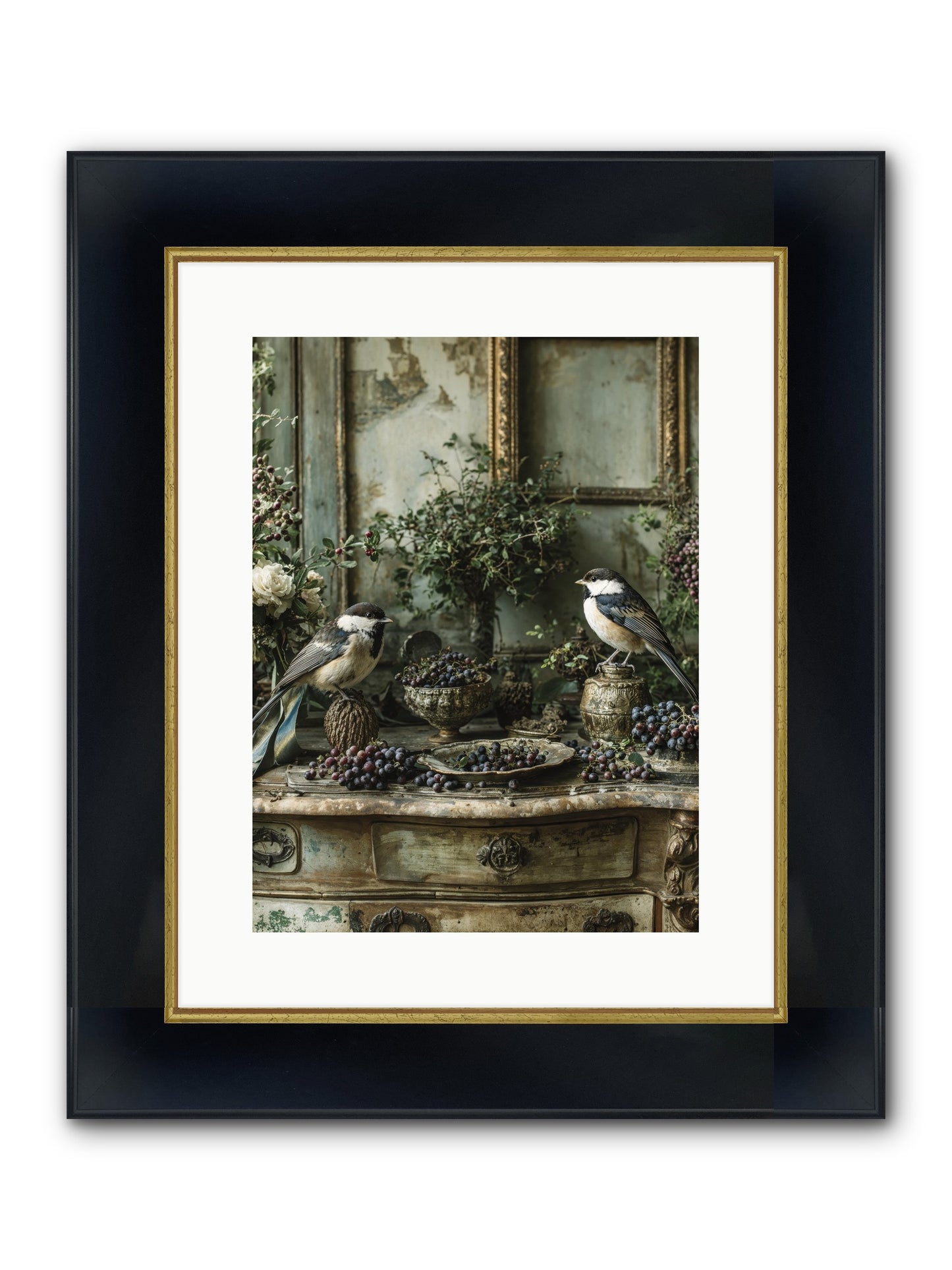 Wandersoul Framed Print - Wide Black w/Gold 12x16