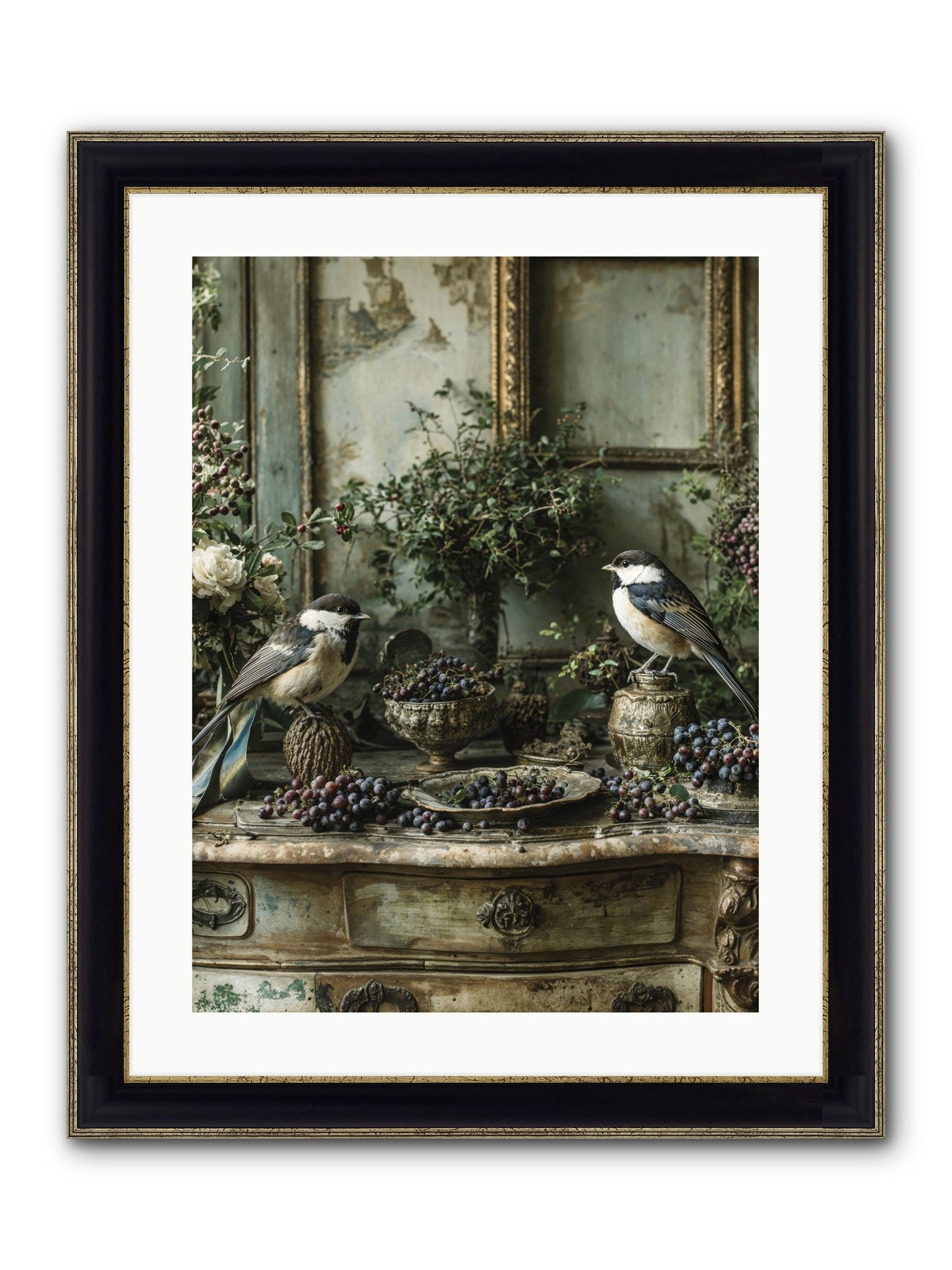 Wandersoul Framed Print - Black & Gold 18x24
