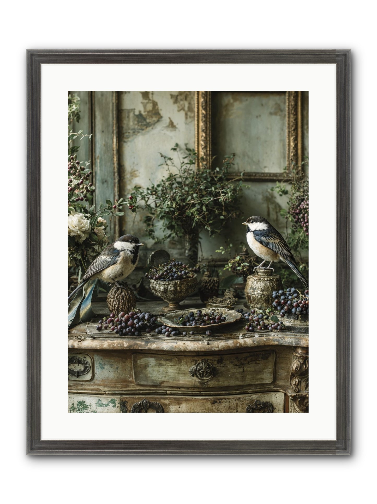 Wandersoul Framed Print - Slimwoods Black/Silver 18x24