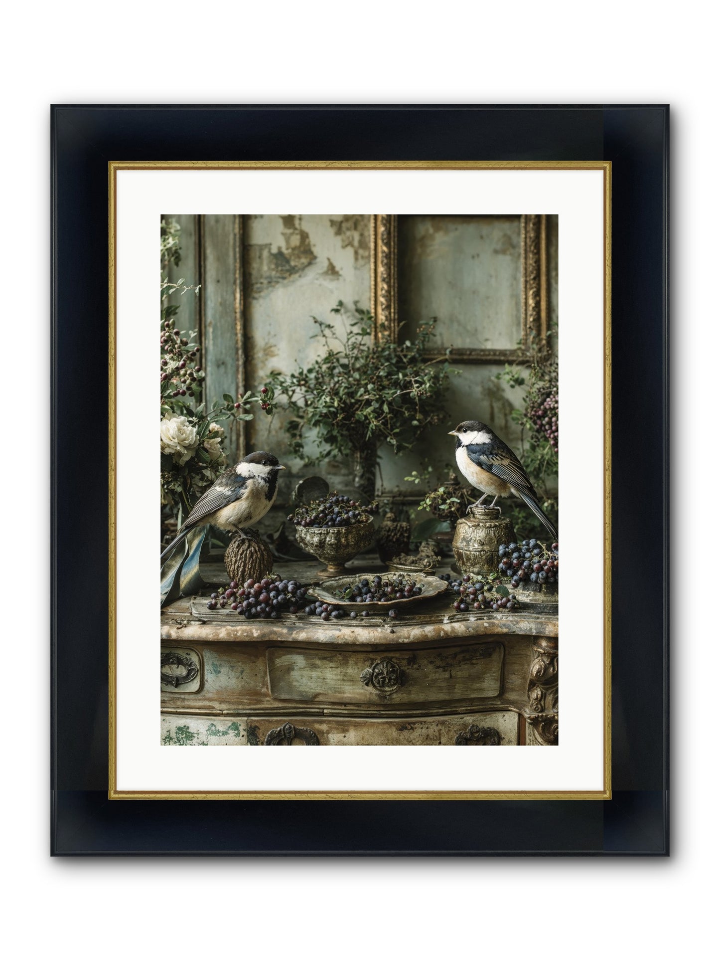 Wandersoul Framed Print - Wide Black w/Gold 18x24