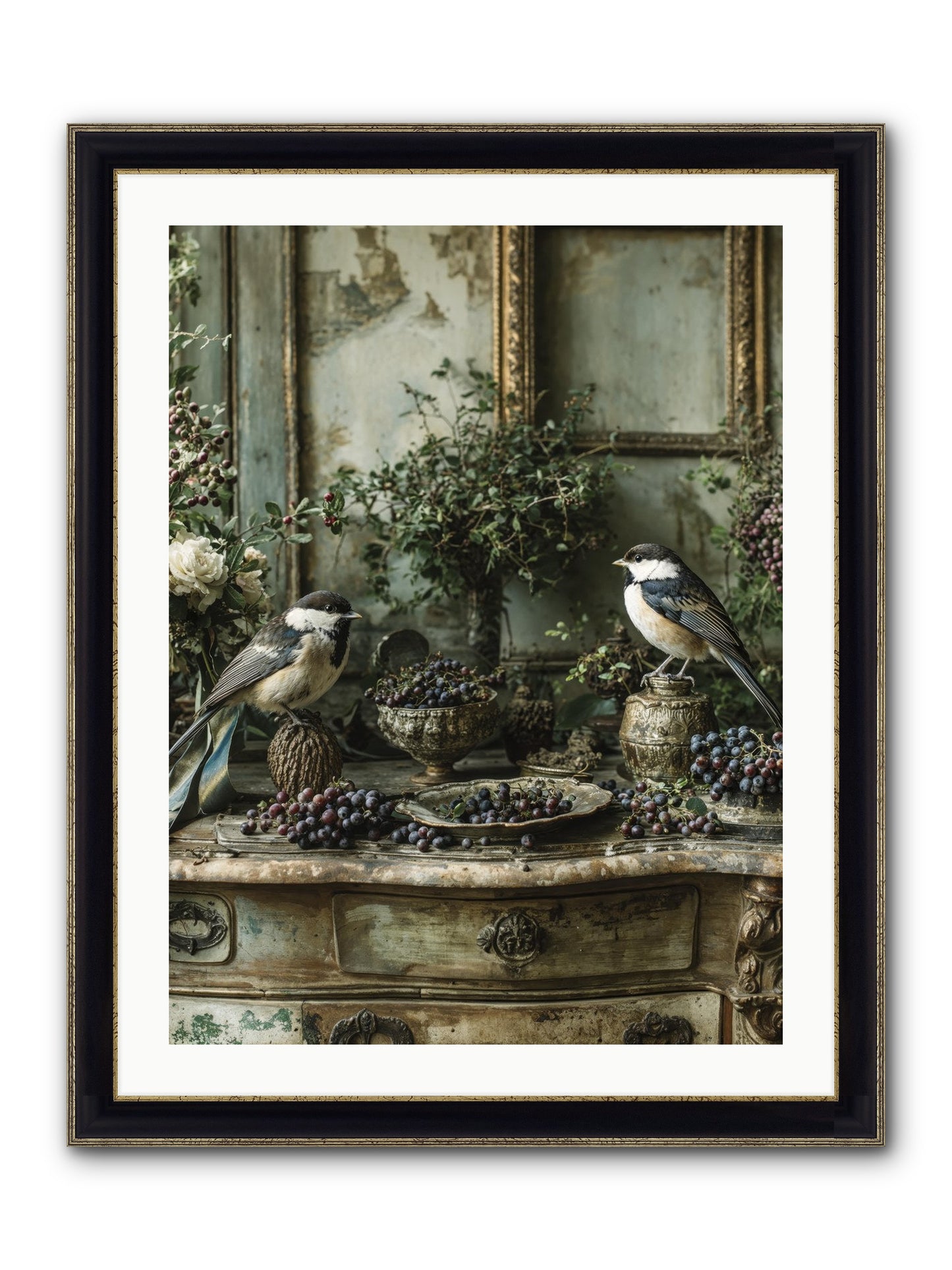 Wandersoul Framed Print - Black & Gold 24x32