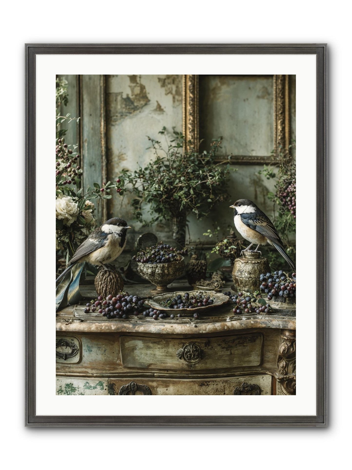 Wandersoul Framed Print - Slimwoods Black/Silver 24x32