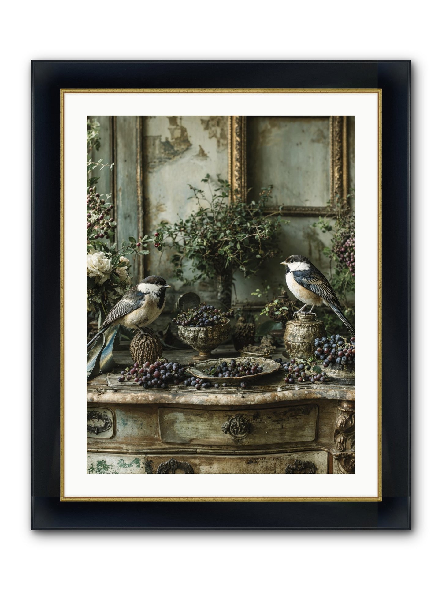 Wandersoul Framed Print - Wide Black w/Gold 24x32