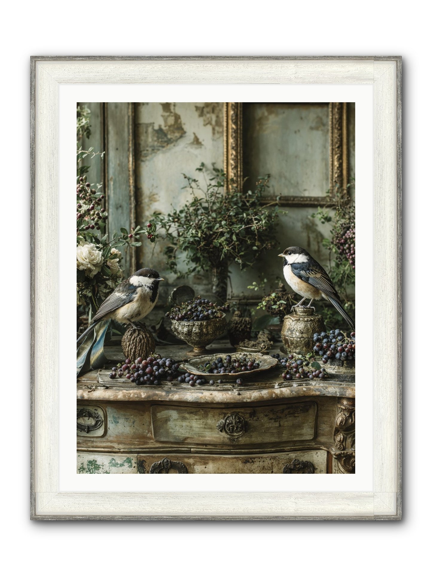 Wandersoul Framed Print - Driftwood White 30x40