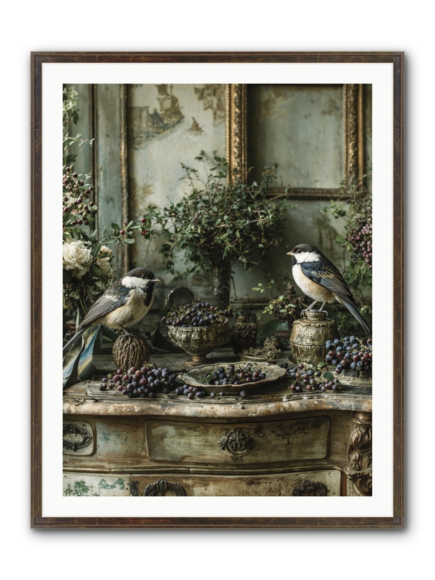 Wandersoul Framed Print - Slimwoods Black/Gold 30x40