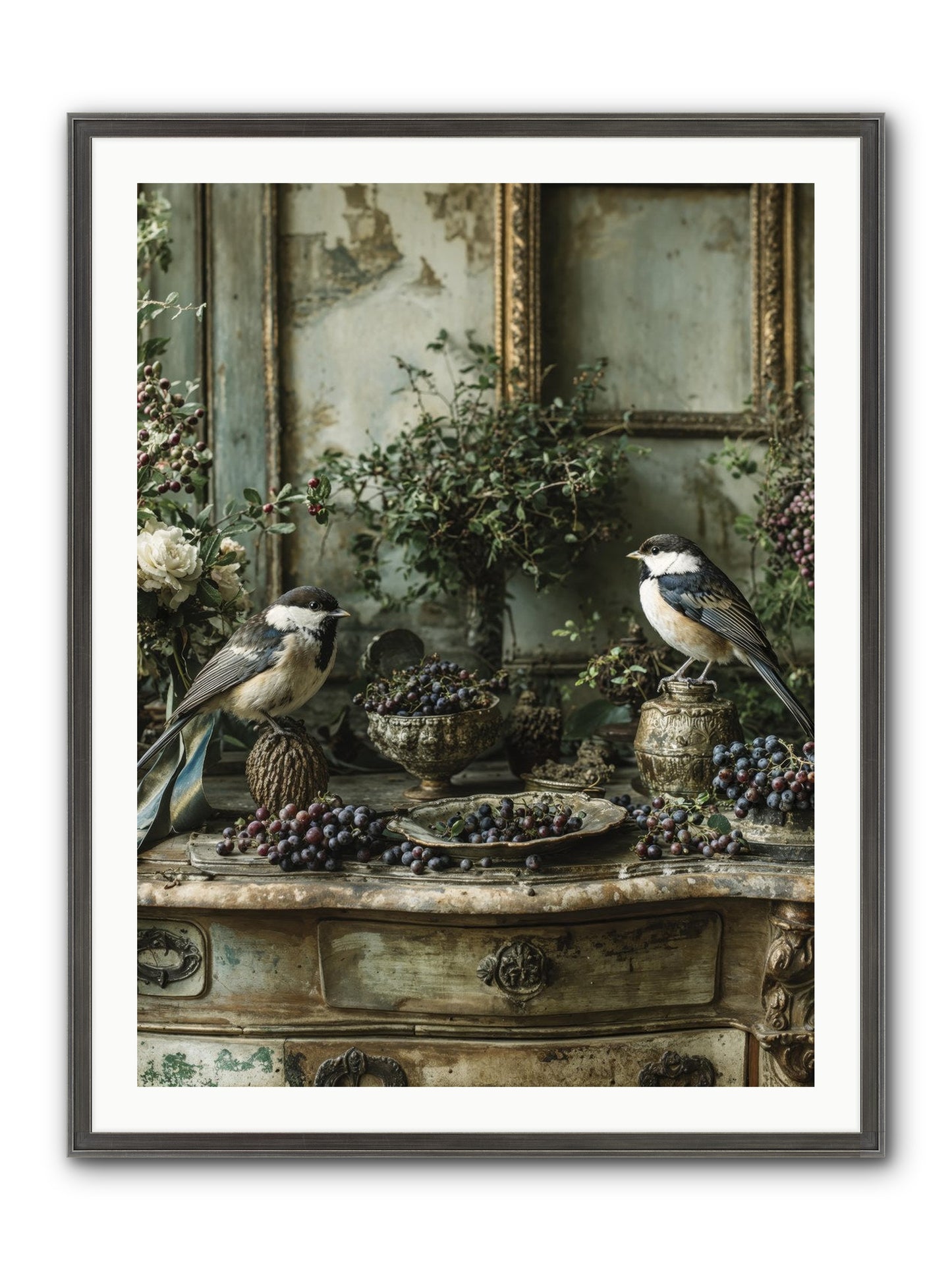 Wandersoul Framed Print - Slimwoods Black/Silver 30x40