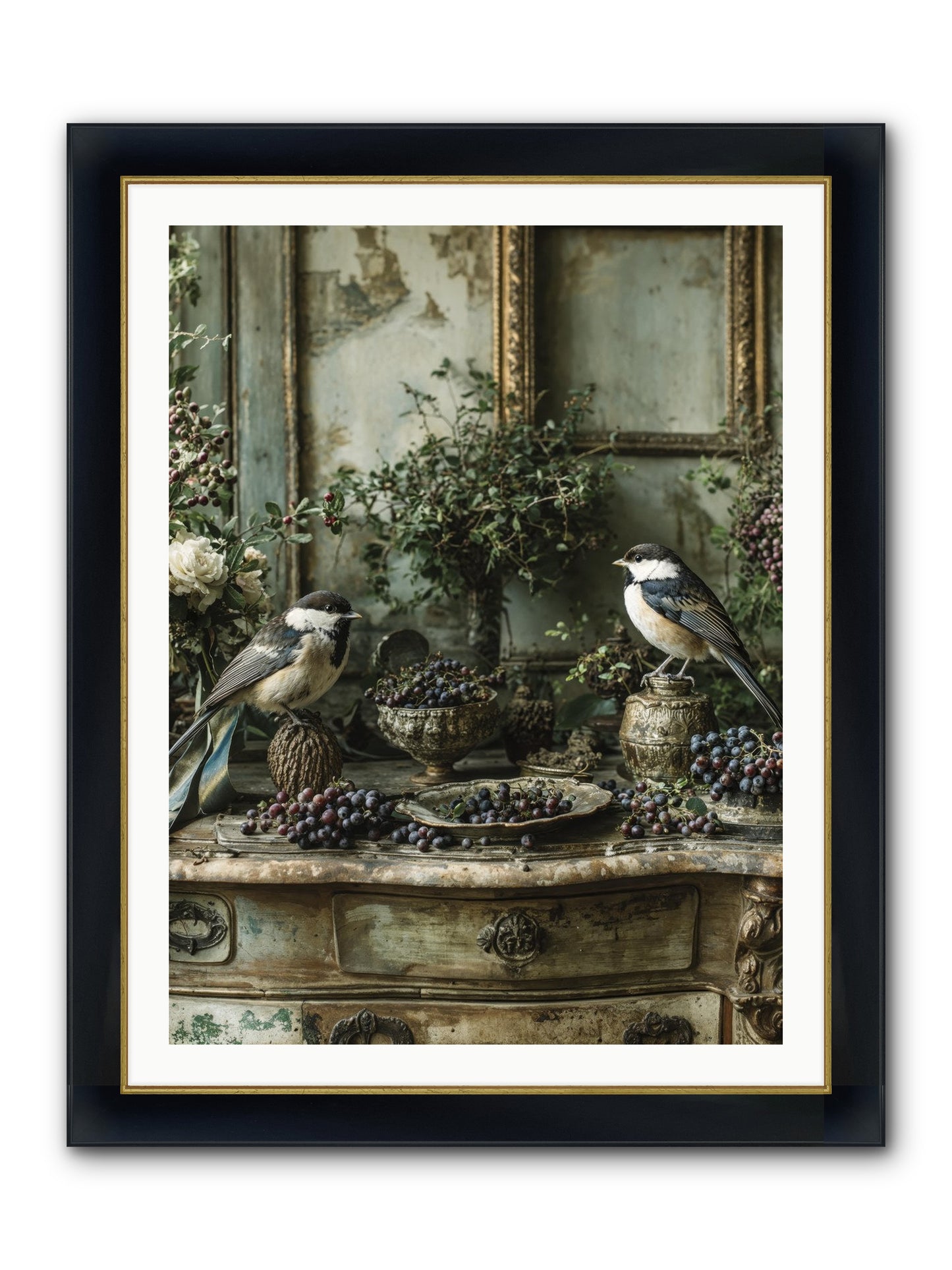 Wandersoul Framed Print - Wide Black w/Gold 30x40