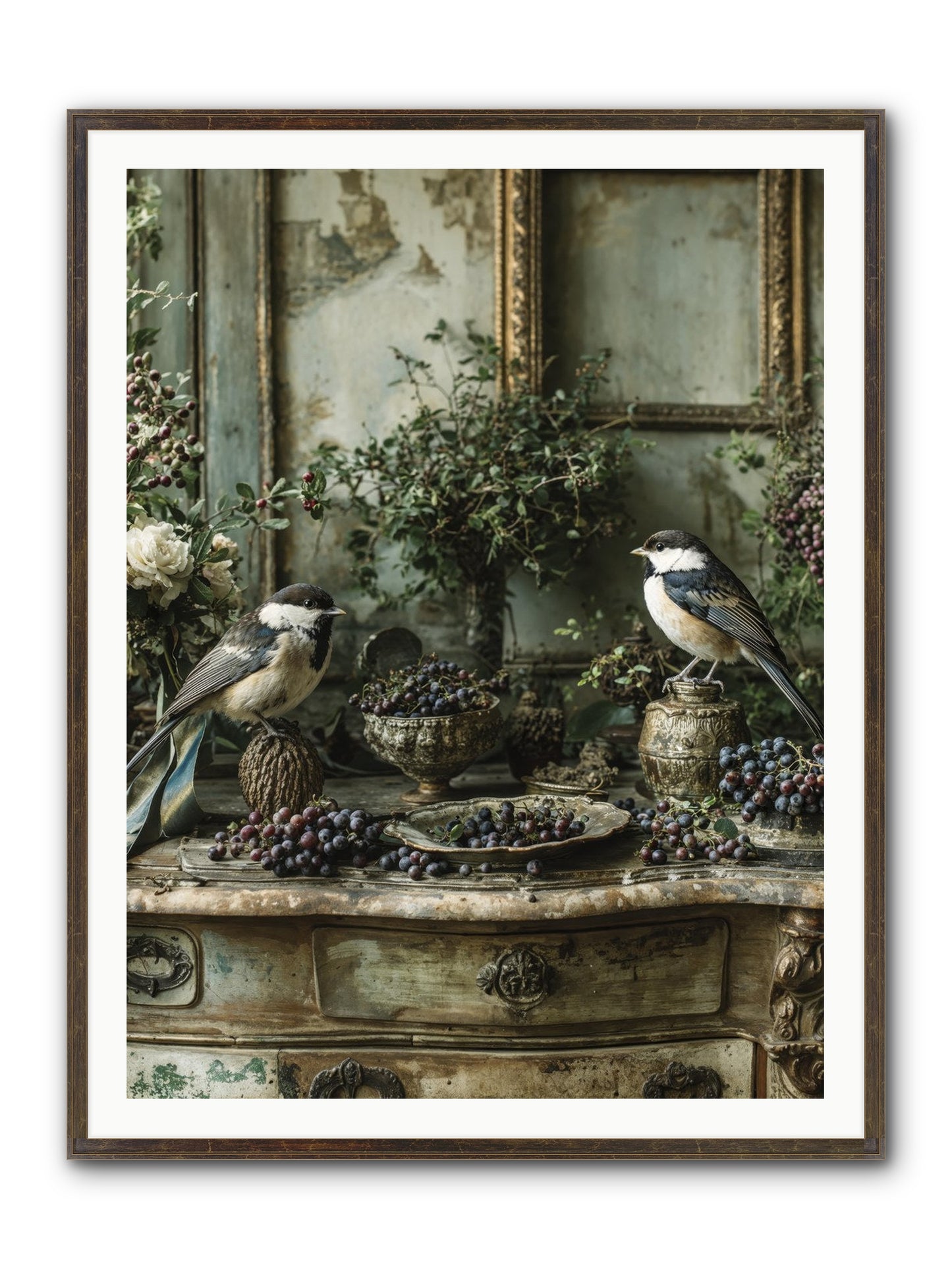 Wandersoul Framed Print - Slimwoods Black/Gold 36x48
