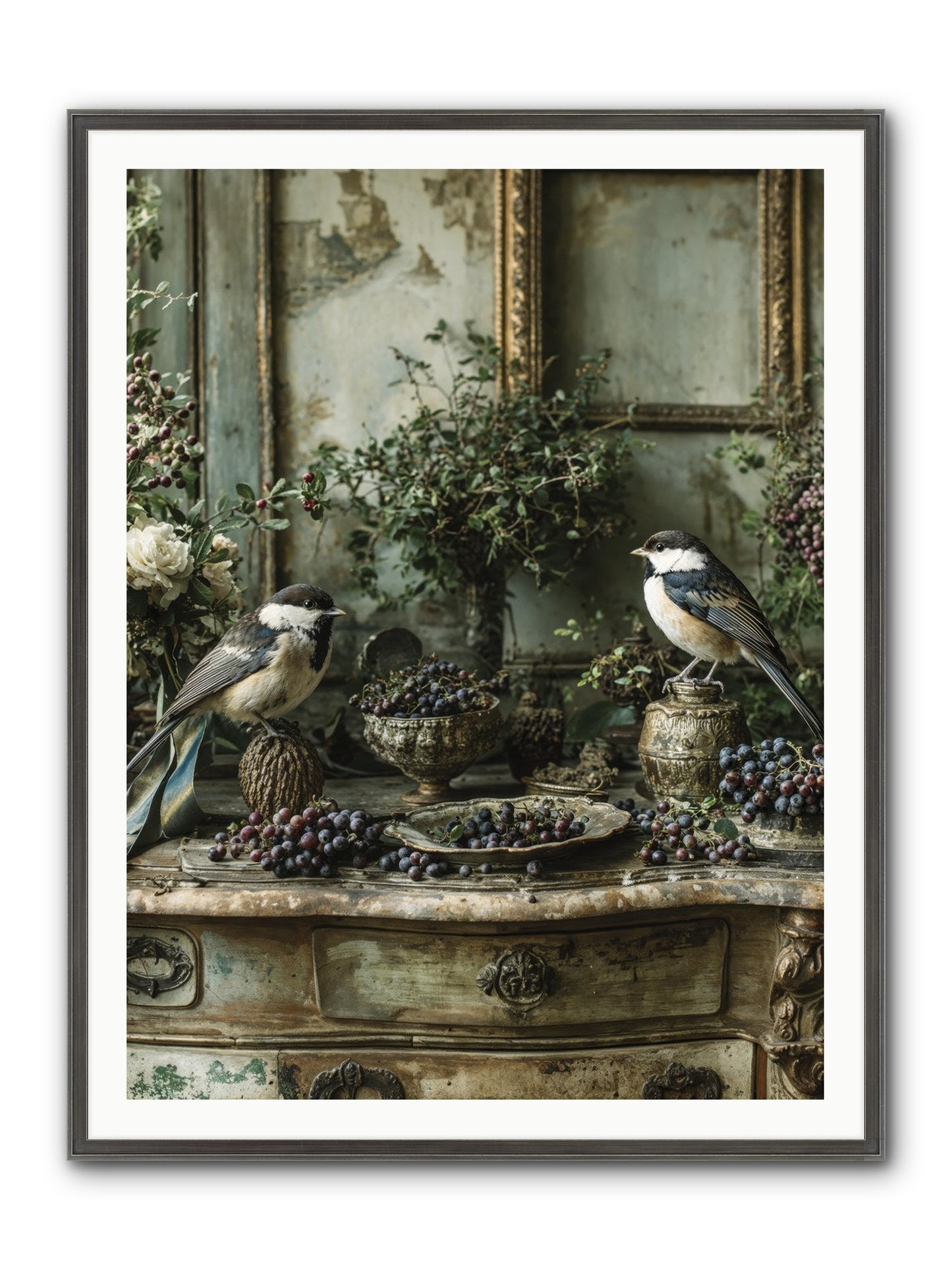 Wandersoul Framed Print - Slimwoods Black/Silver 36x48