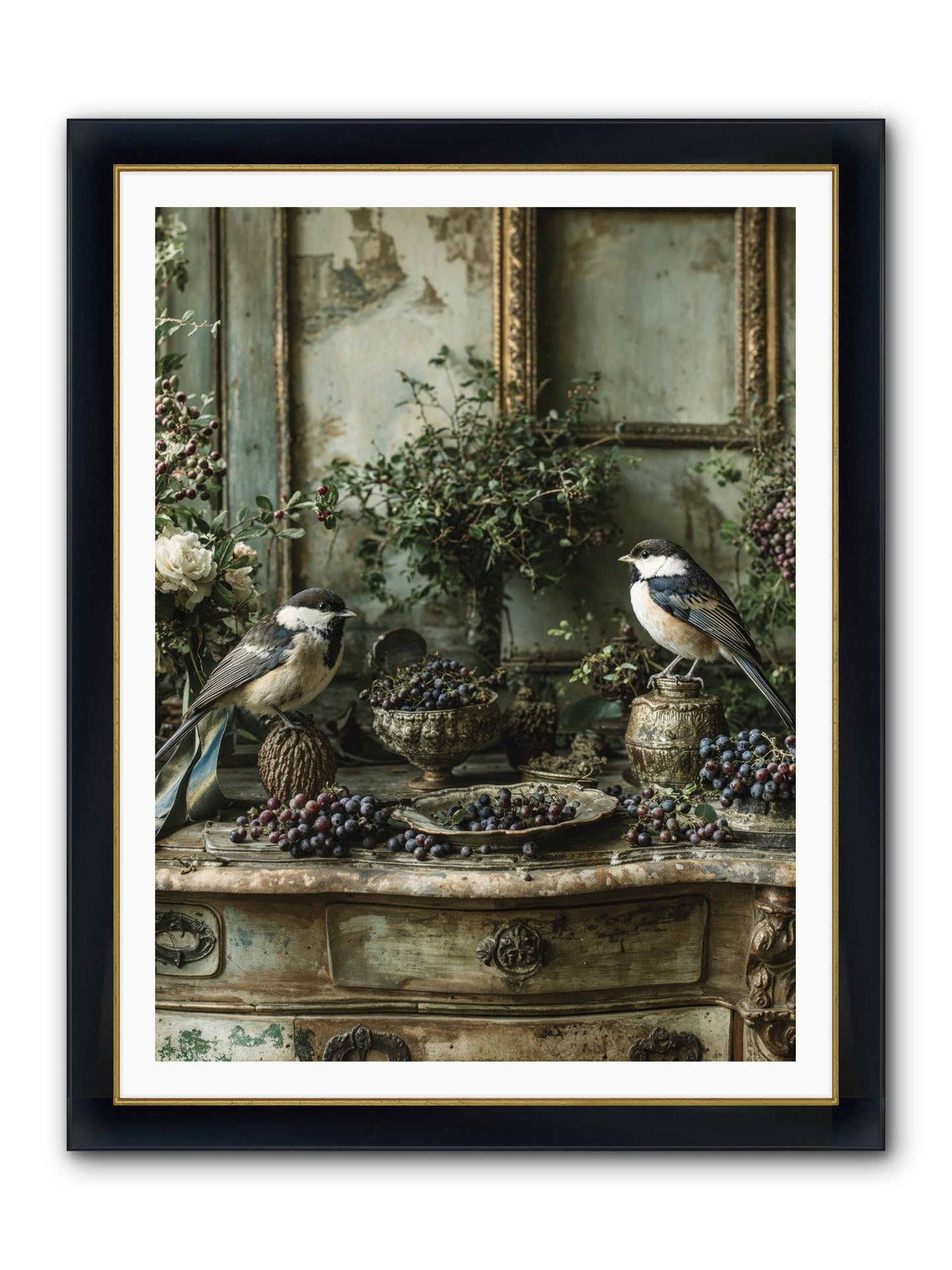 Wandersoul Framed Print - Wide Black w/Gold 36x48