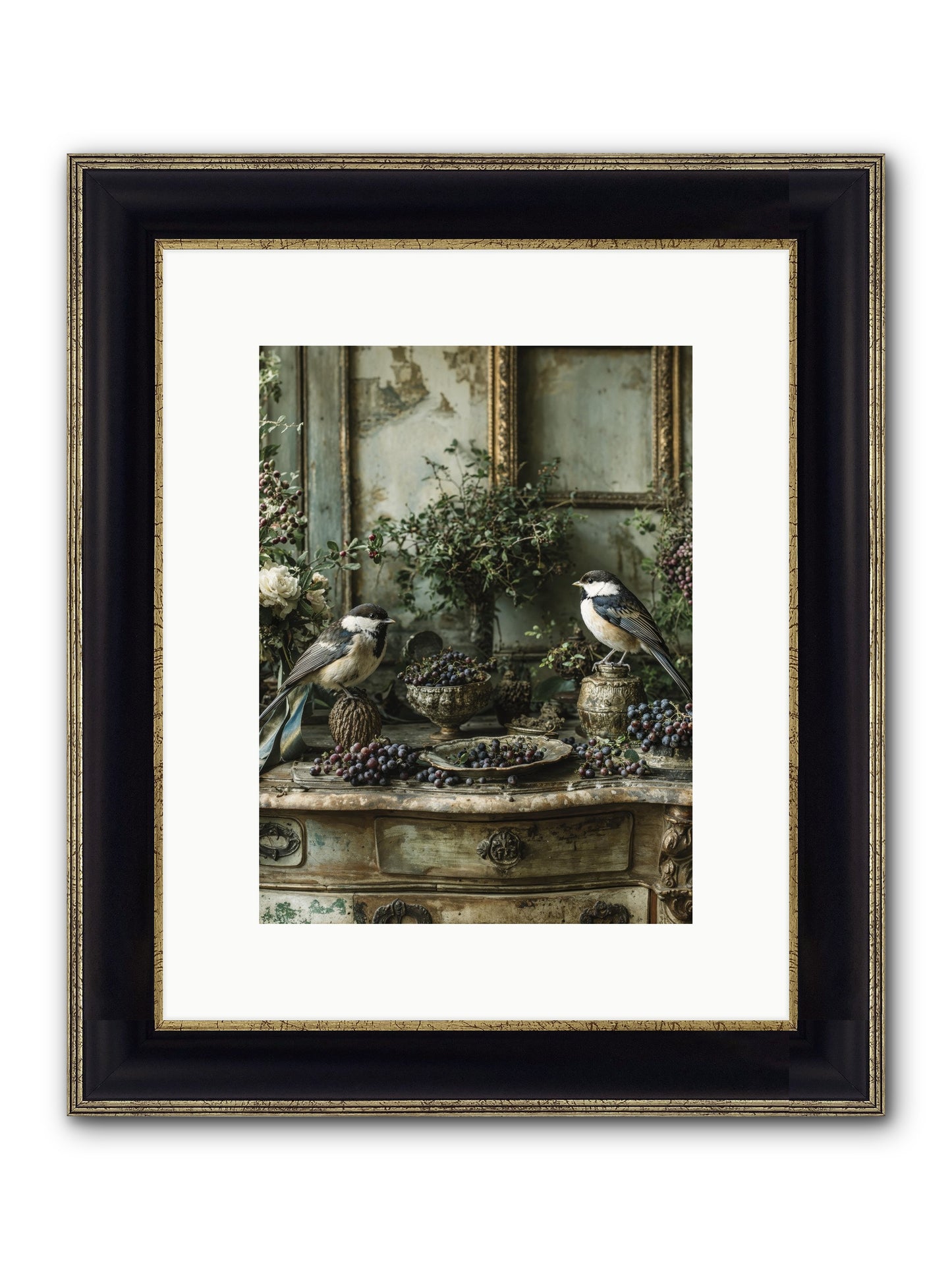 Wandersoul Framed Print - Black & Gold 9x12