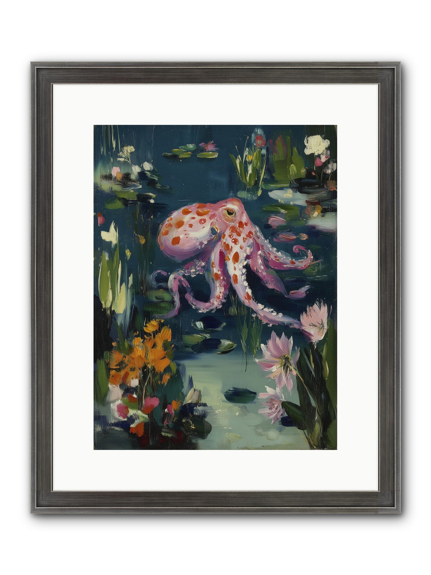 Water Castles Framed Print - Slimwoods Black/Silver 12x16
