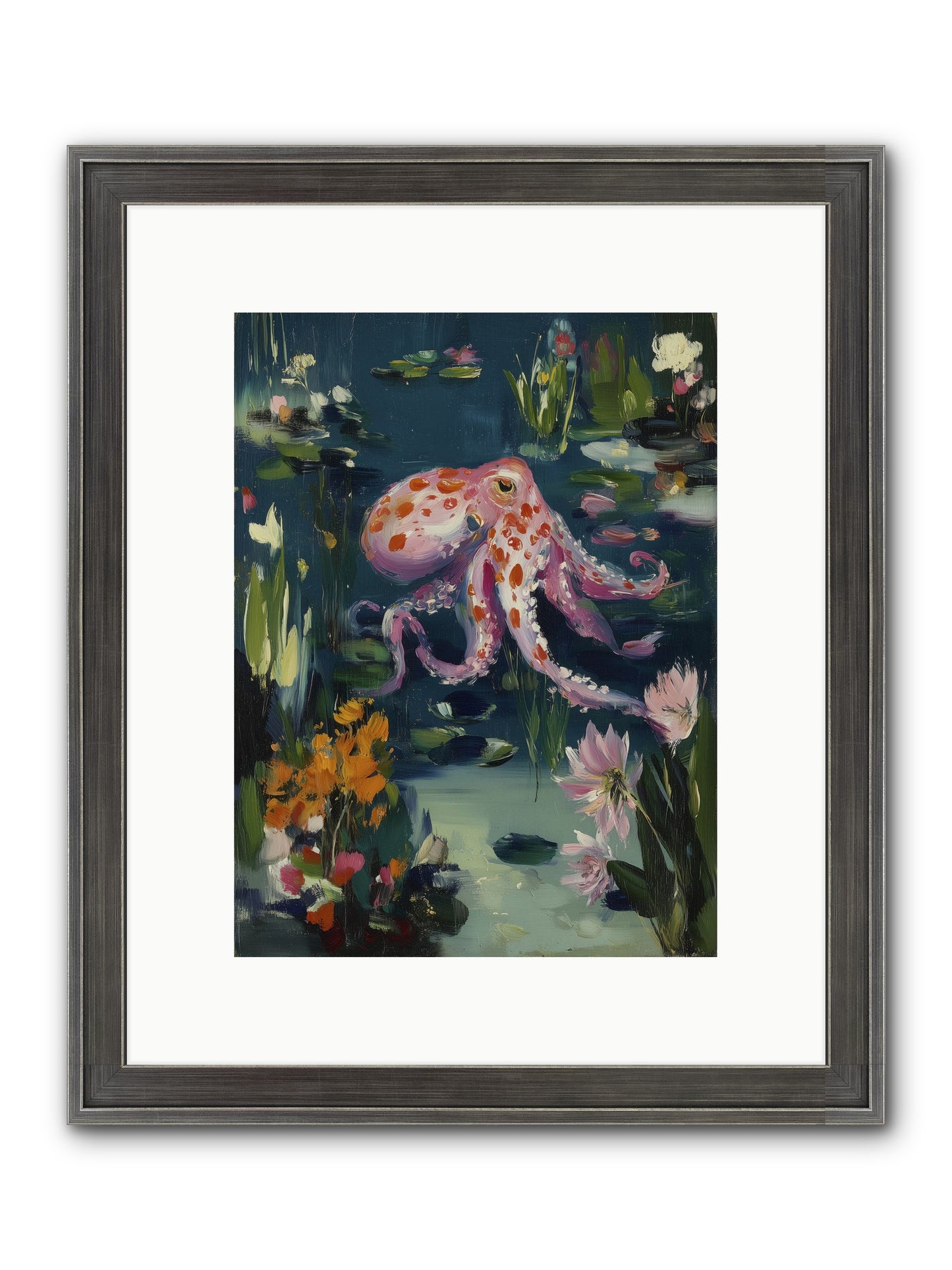 Water Castles Framed Print - Slimwoods Black/Silver 9x12