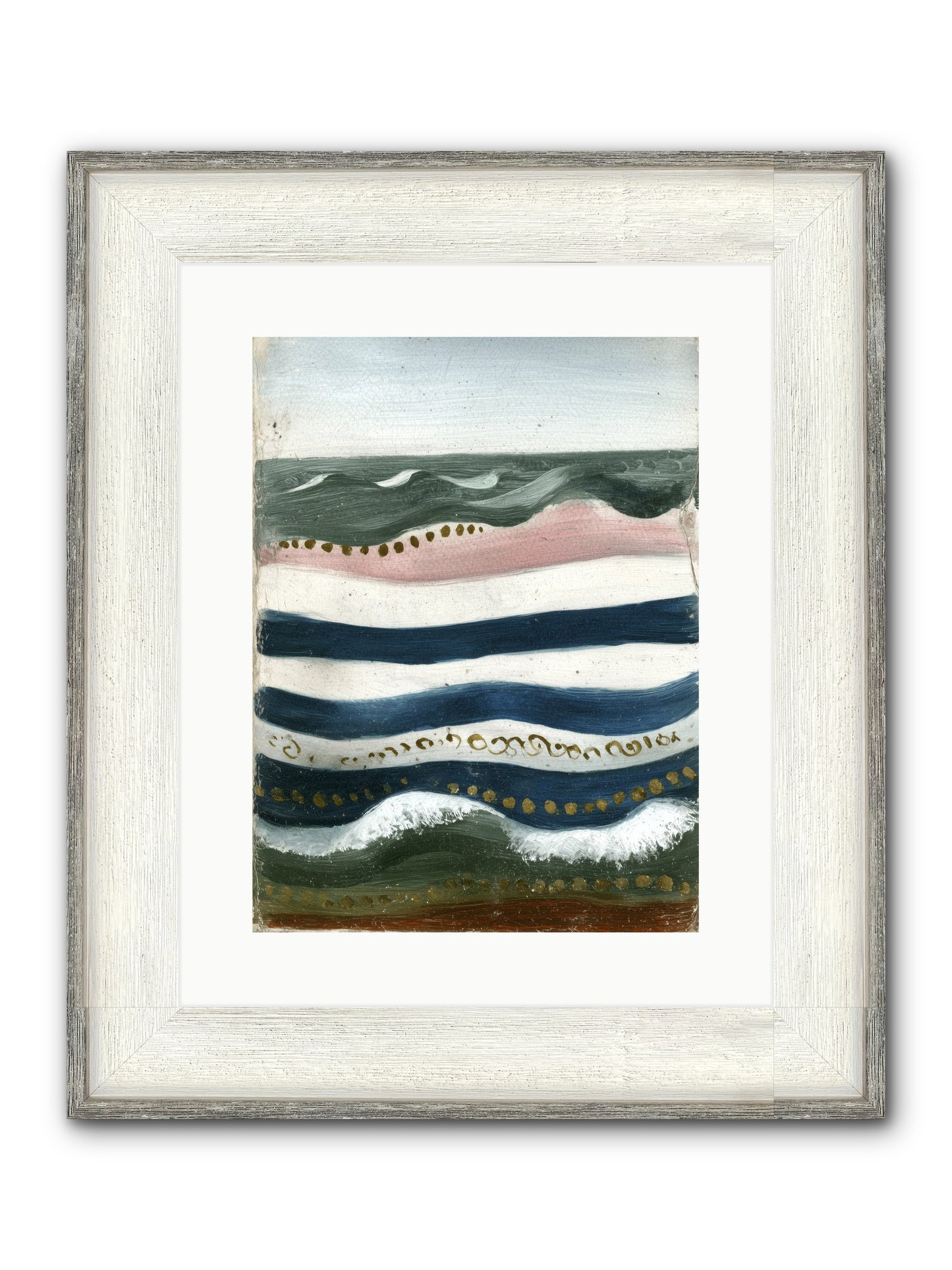 Water's Waltz Framed Print - Driftwood White 12x16