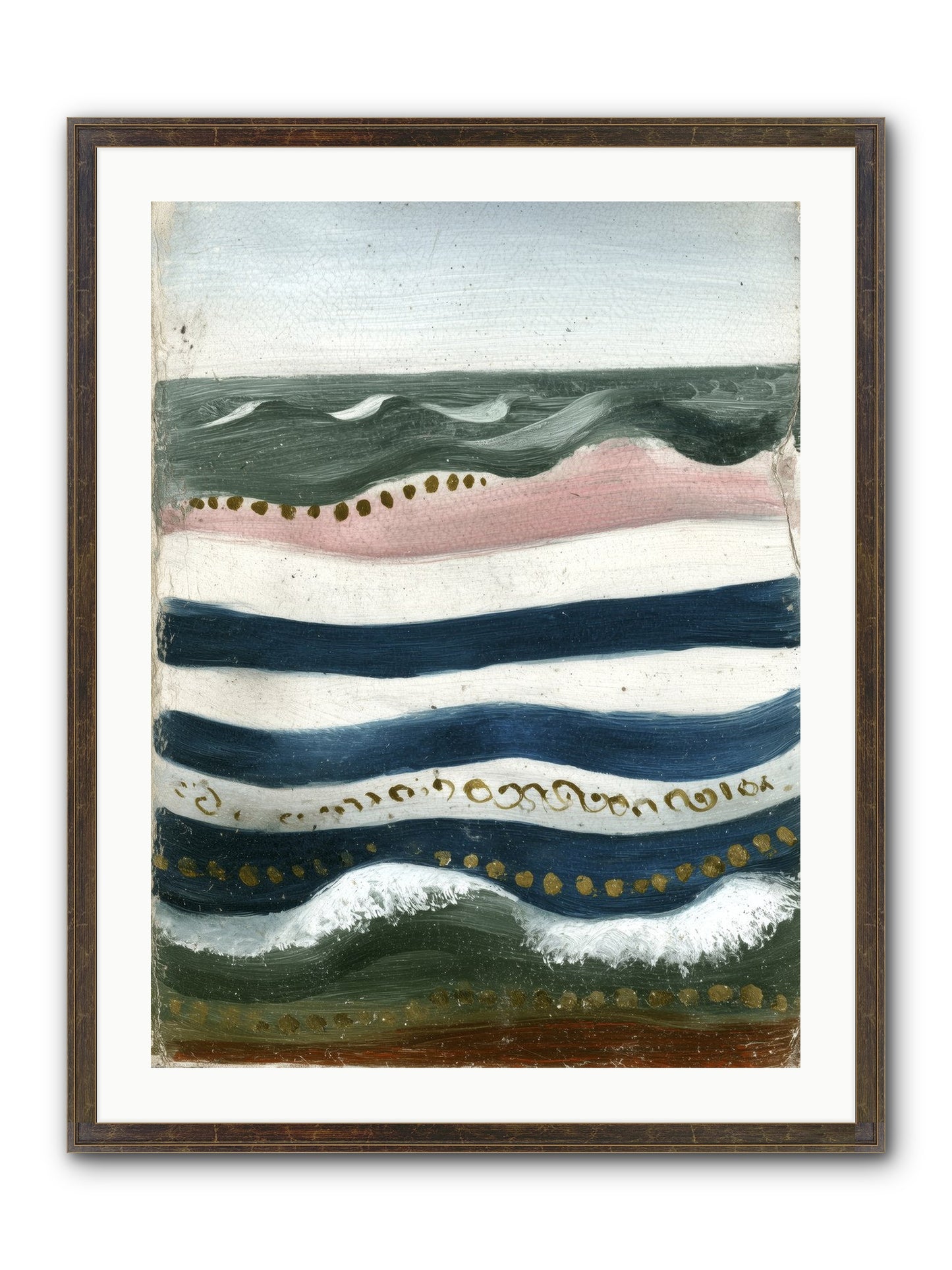 Water's Waltz Framed Print - Slimwoods Black/Gold 24x32