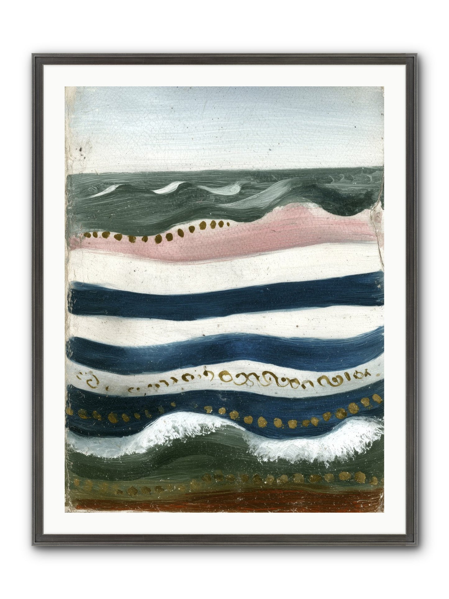 Water's Waltz Framed Print - Slimwoods Black/Silver 30x40