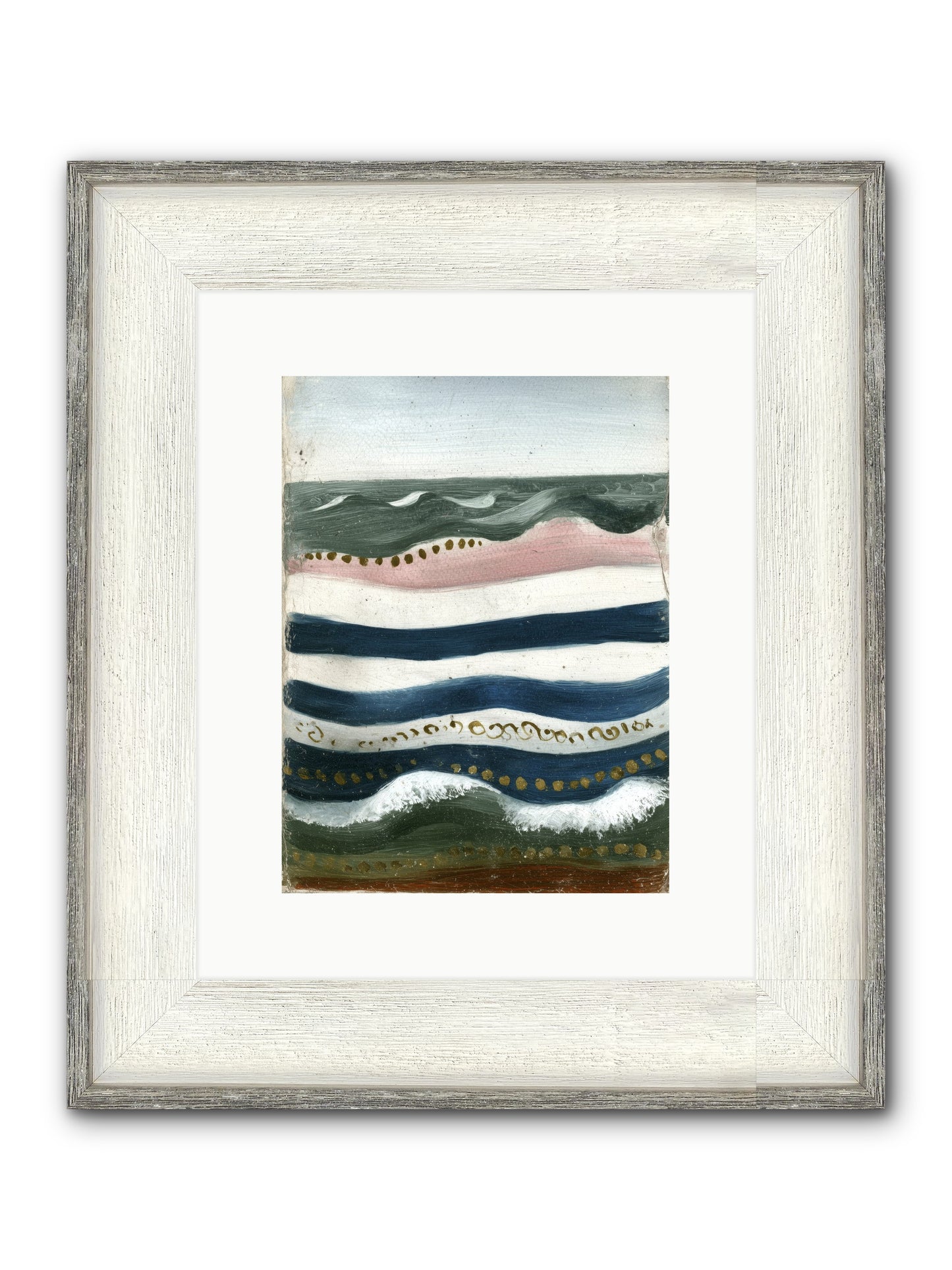 Water's Waltz Framed Print - Driftwood White 9x12