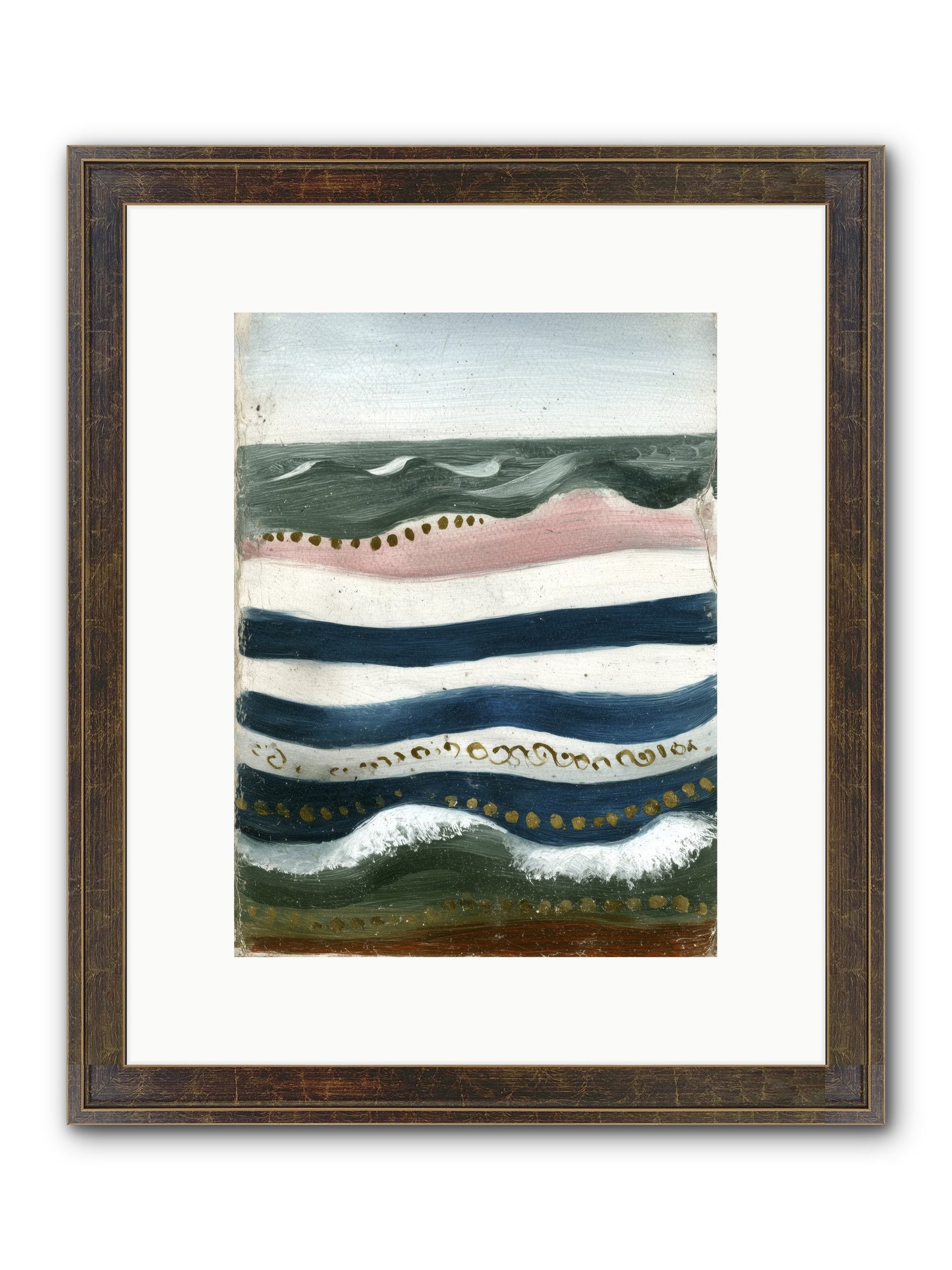 Water's Waltz Framed Print - Slimwoods Black/Gold 9x12