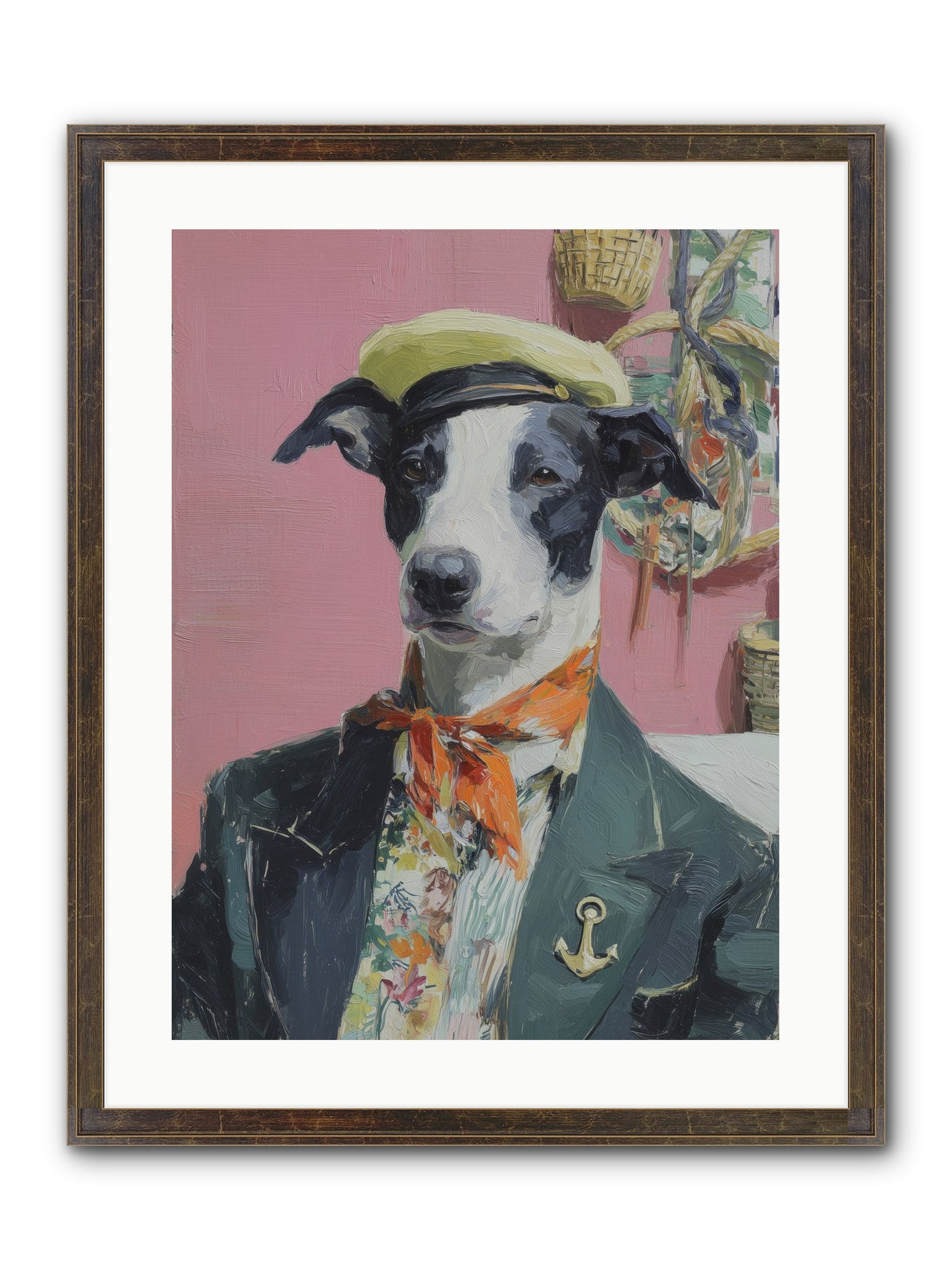 Waterfront's Yearning Framed Print - Slimwoods Black/Gold 18x24