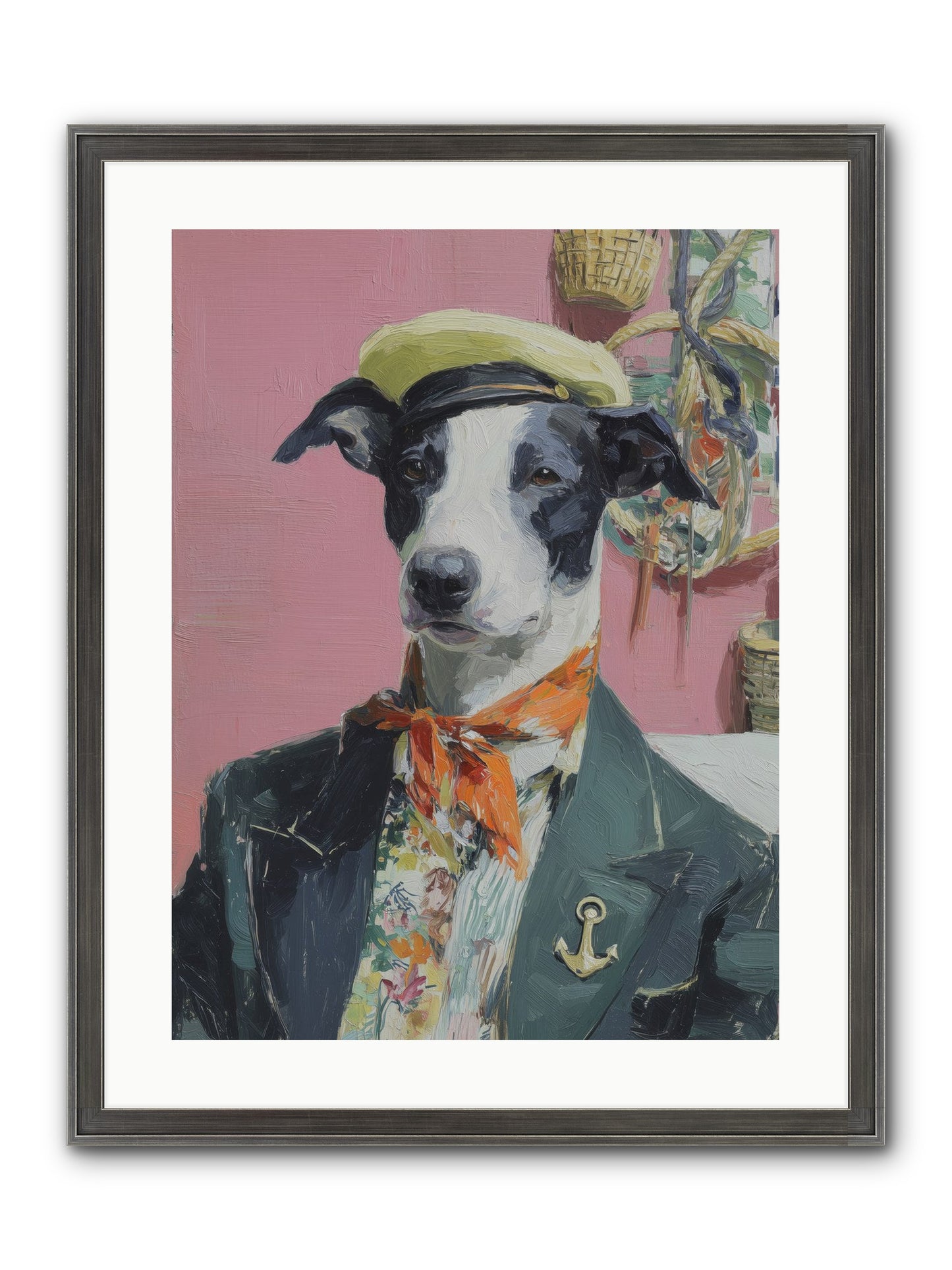 Waterfront's Yearning Framed Print - Slimwoods Black/Silver 18x24
