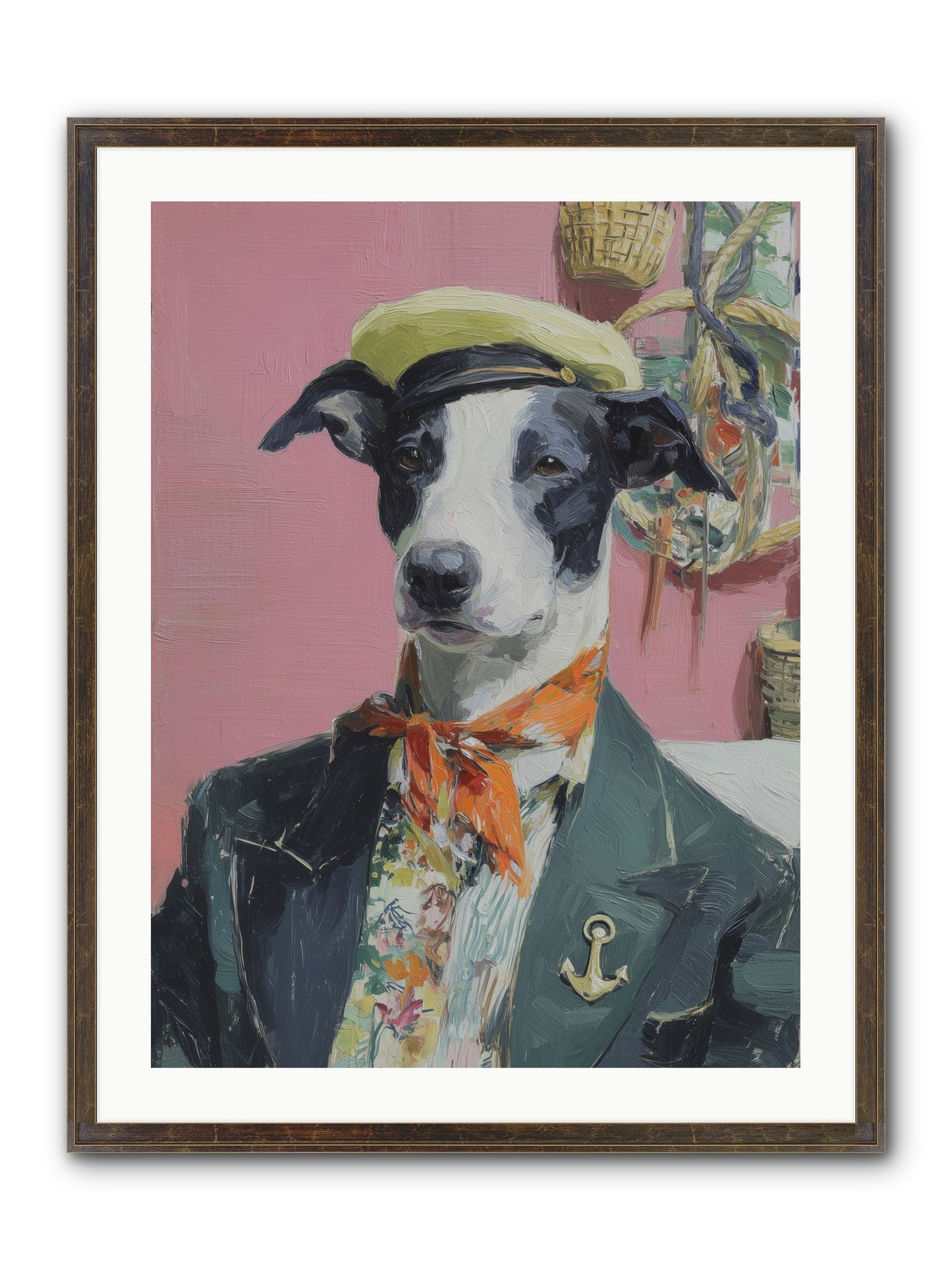 Waterfront's Yearning Framed Print - Slimwoods Black/Gold 24x32