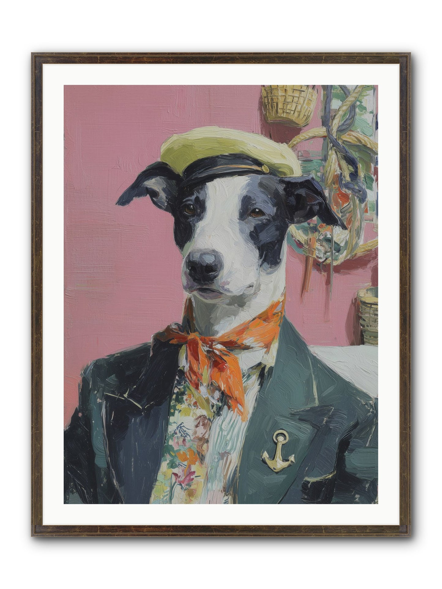 Waterfront's Yearning Framed Print - Slimwoods Black/Gold 30x40