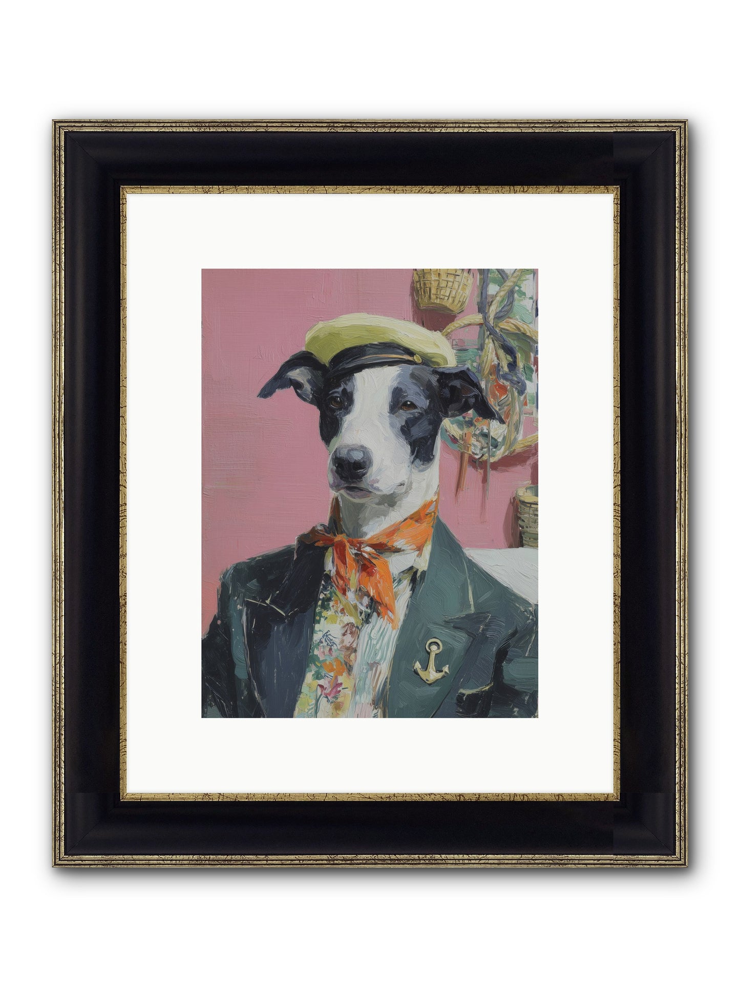 Waterfront's Yearning Framed Print - Black & Gold 9x12