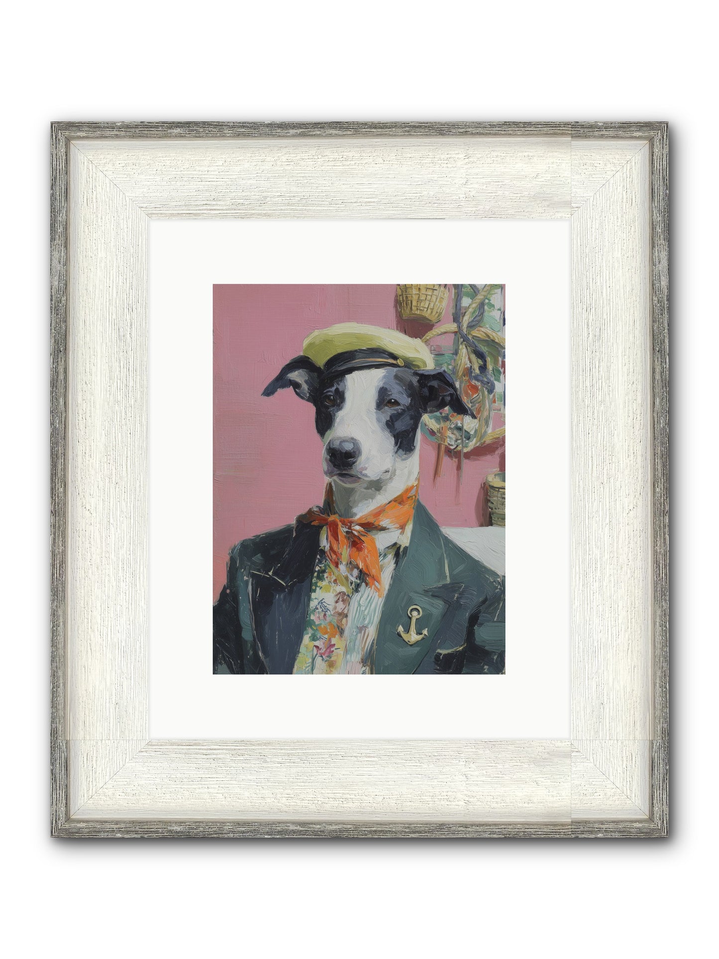 Waterfront's Yearning Framed Print - Driftwood White 9x12
